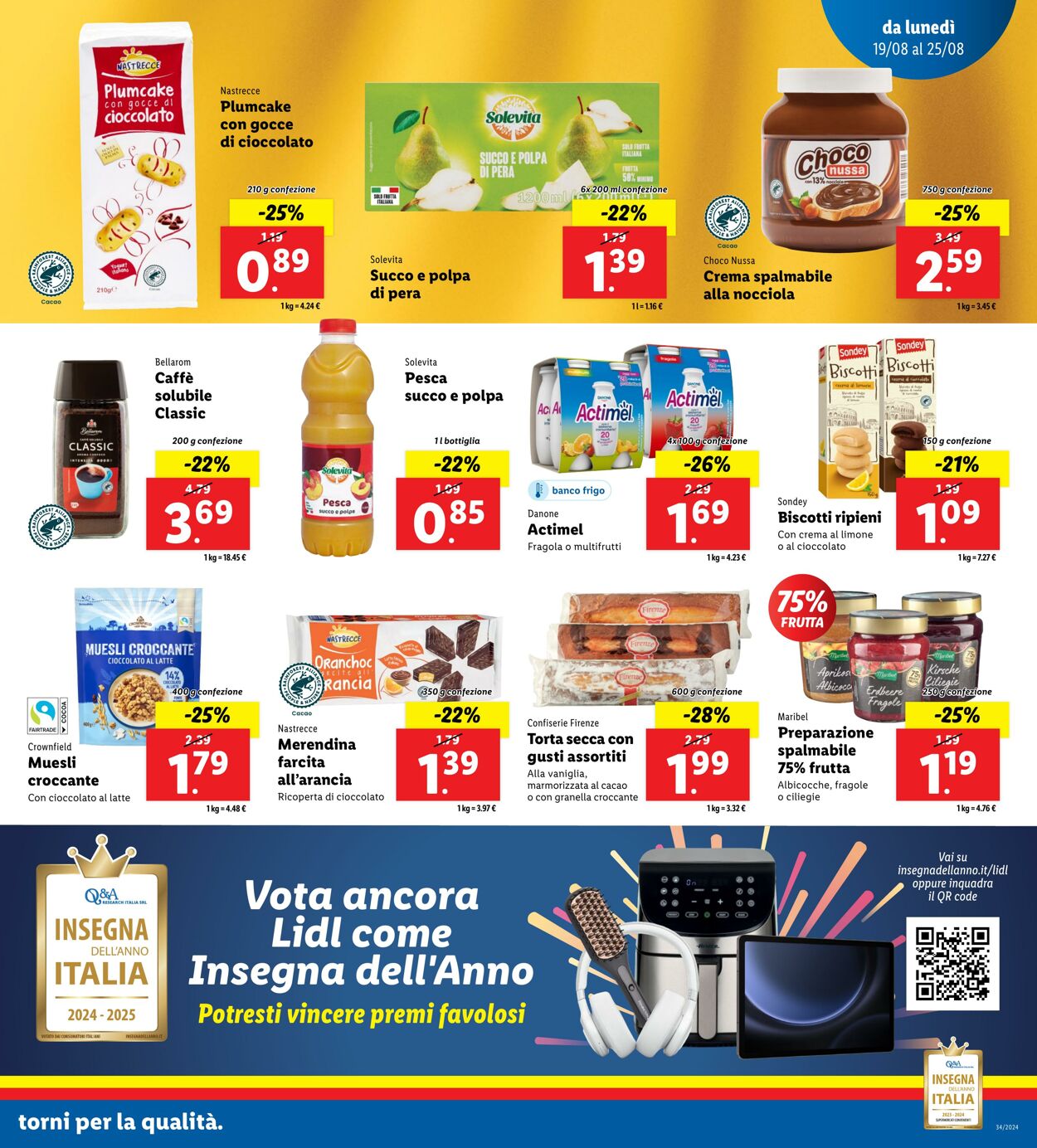 Volantino Lidl 19.08.2024 - 25.08.2024