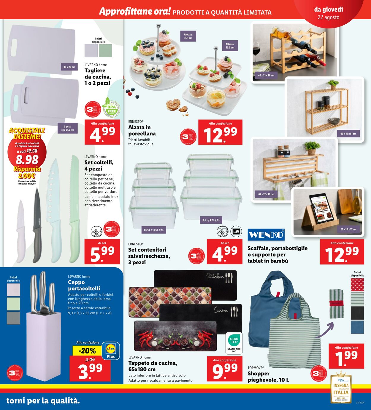 Volantino Lidl 19.08.2024 - 25.08.2024