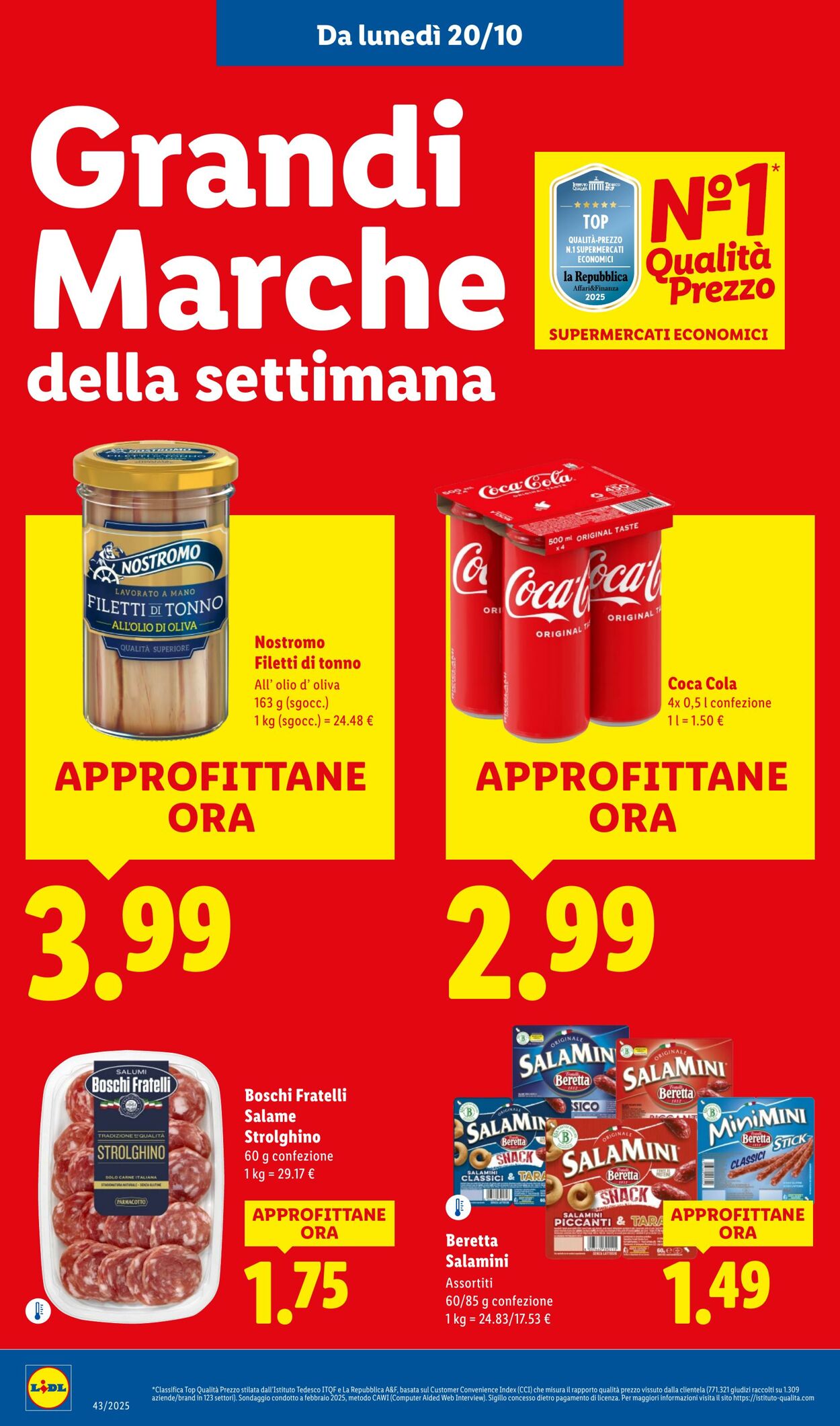 Volantino Lidl 20.10.2025 - 26.10.2025