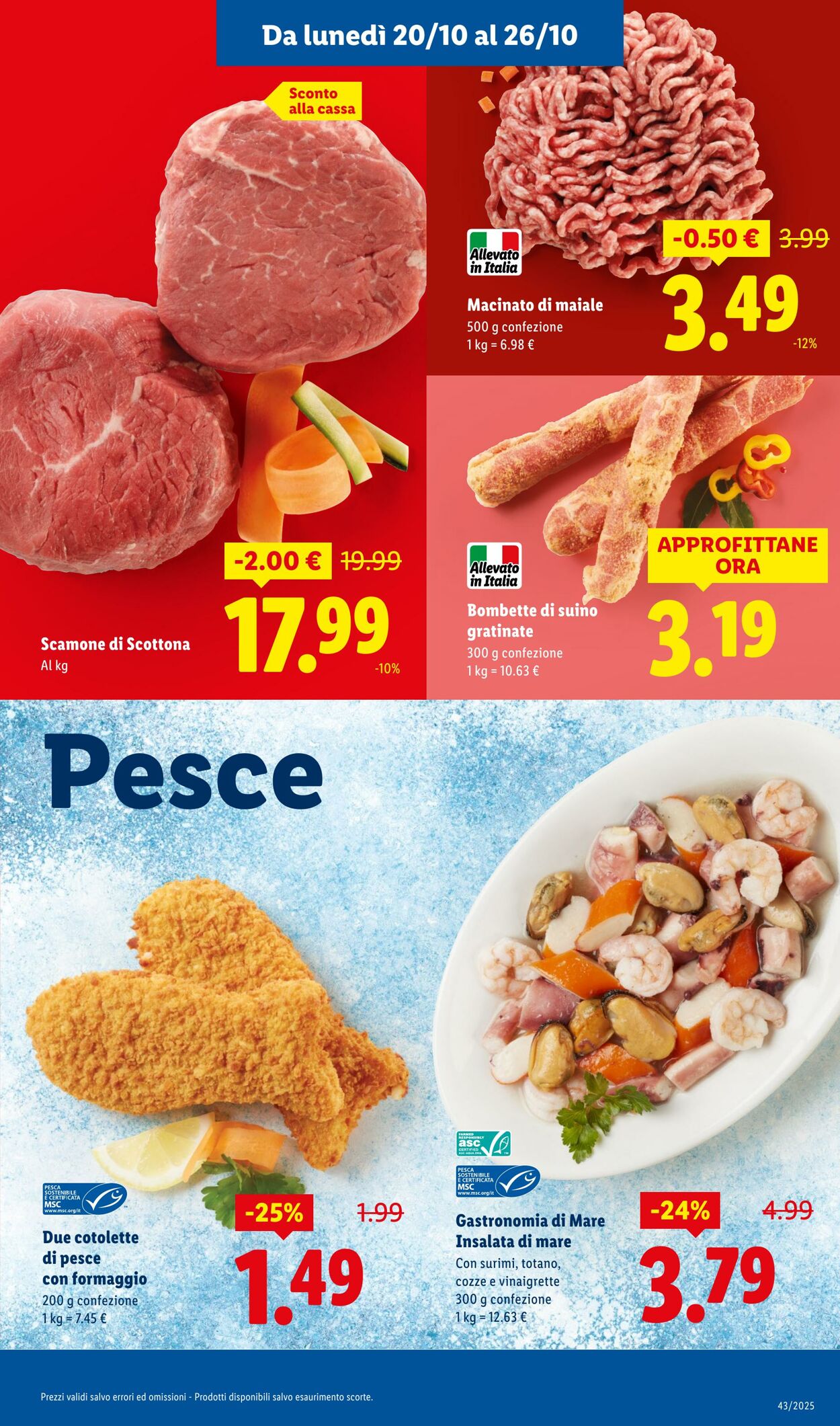 Volantino Lidl 20.10.2025 - 26.10.2025