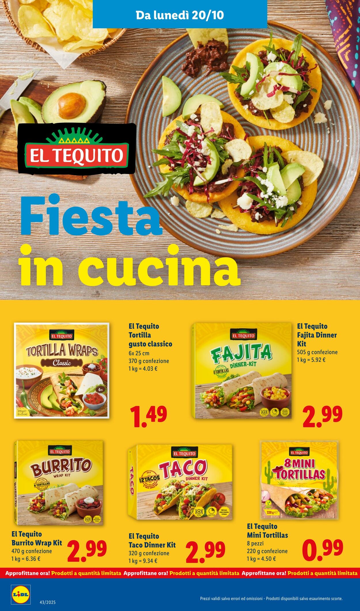 Volantino Lidl 20.10.2025 - 26.10.2025
