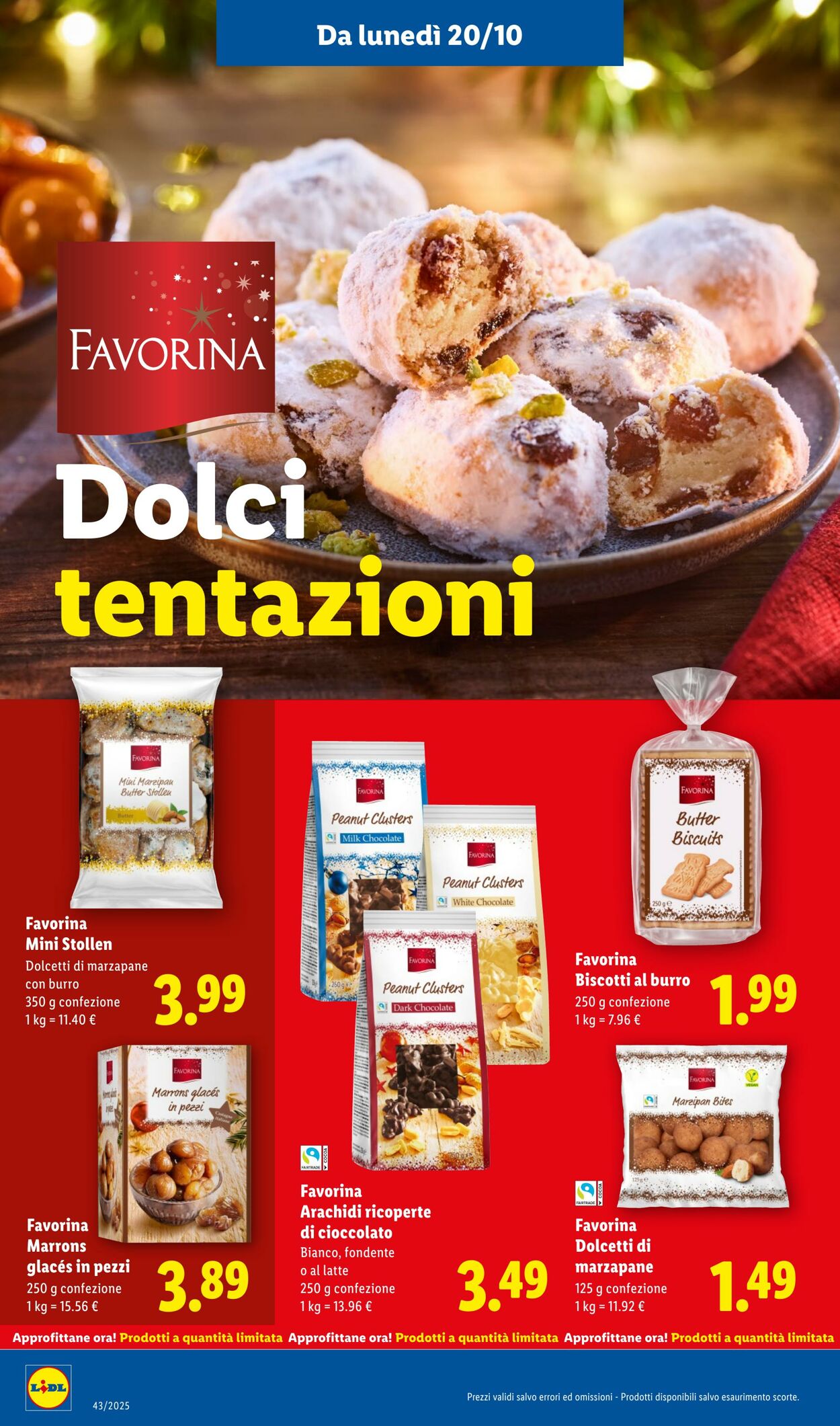 Volantino Lidl 20.10.2025 - 26.10.2025