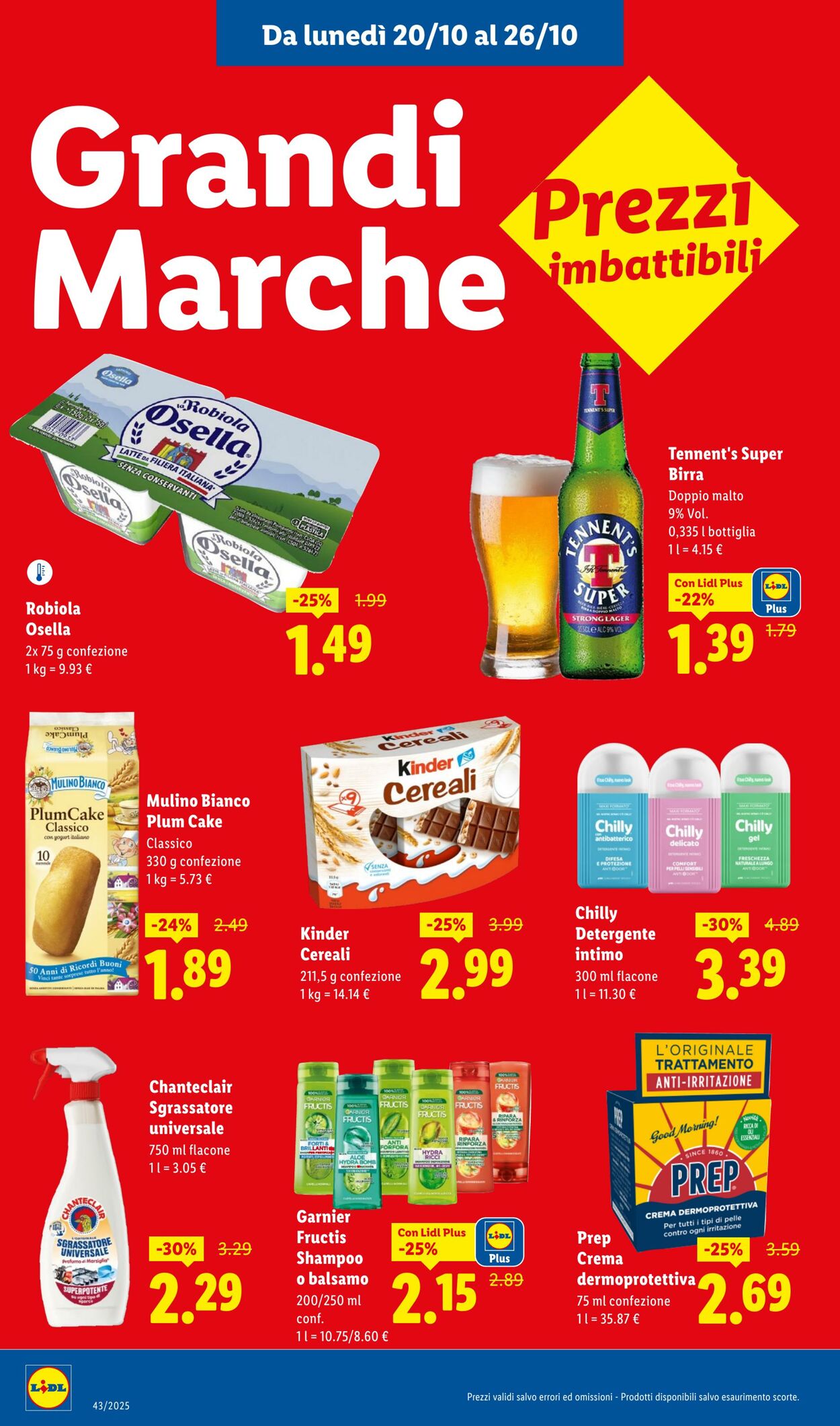 Volantino Lidl 20.10.2025 - 26.10.2025