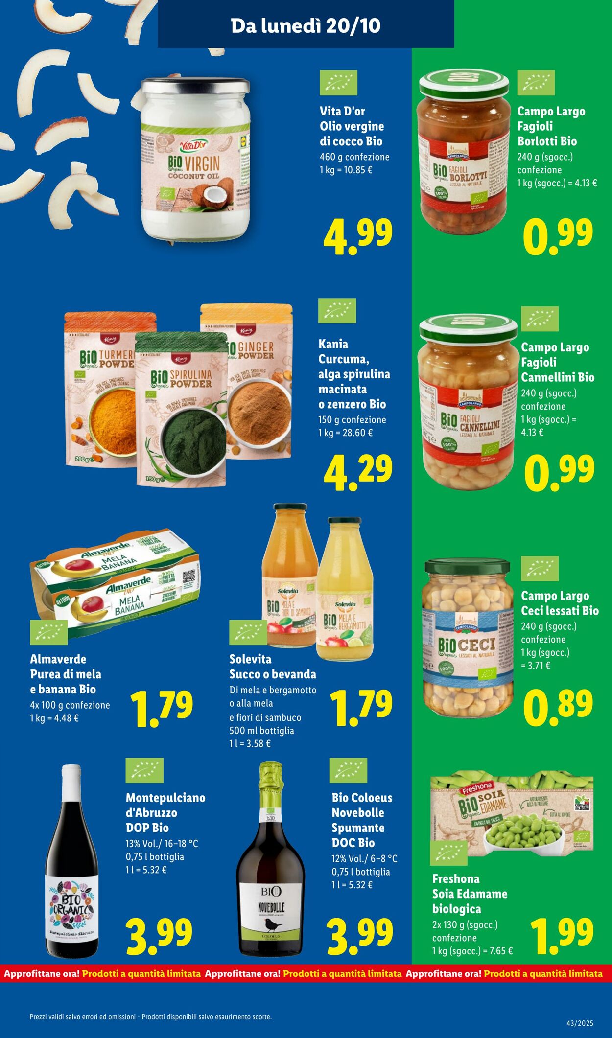 Volantino Lidl 20.10.2025 - 26.10.2025