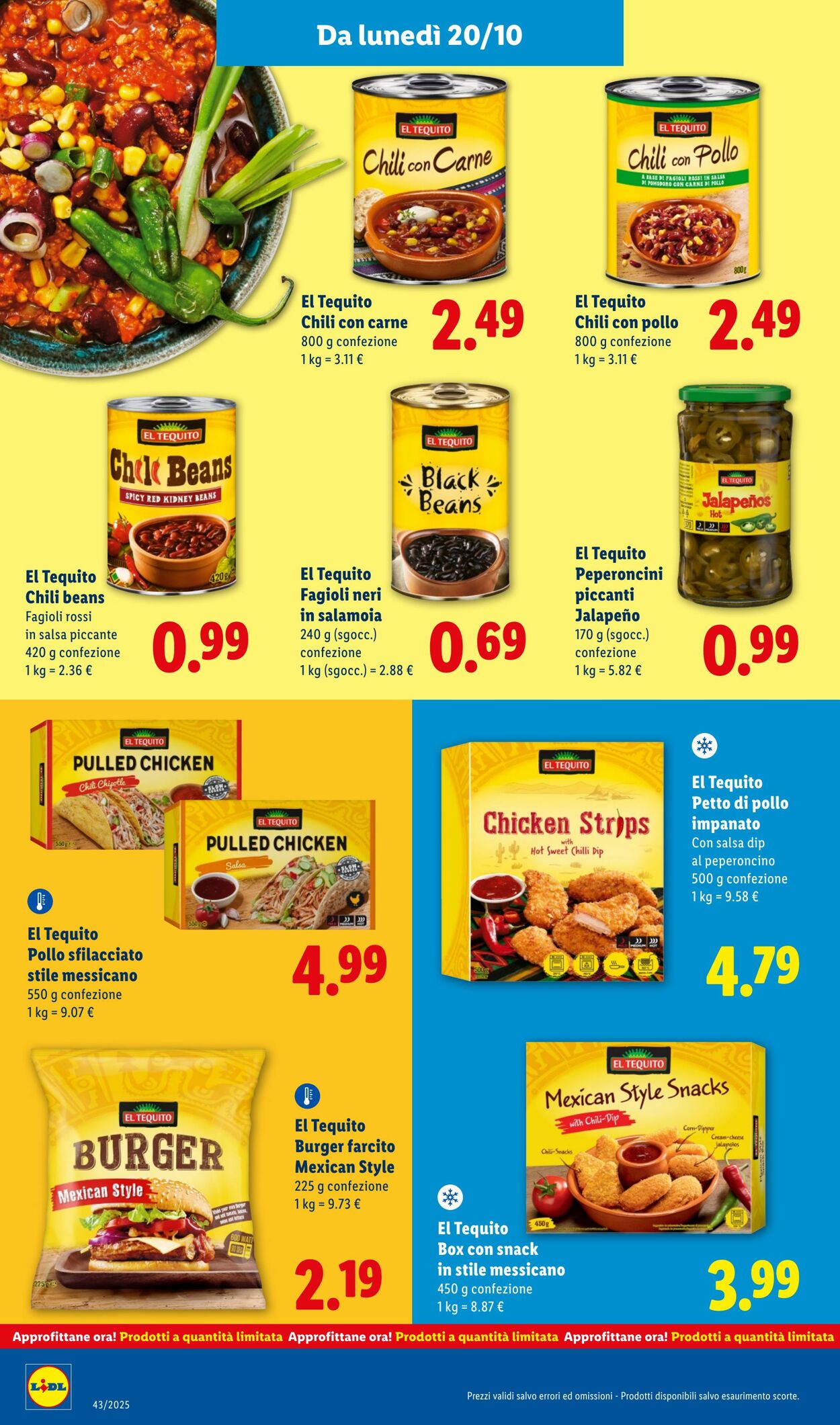 Volantino Lidl 20.10.2025 - 26.10.2025