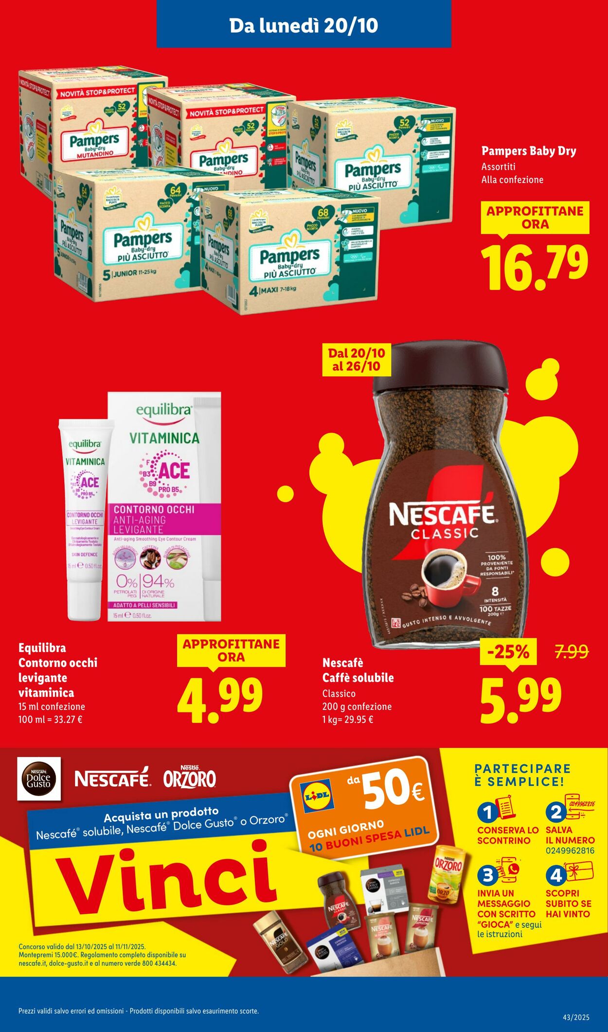 Volantino Lidl 20.10.2025 - 26.10.2025