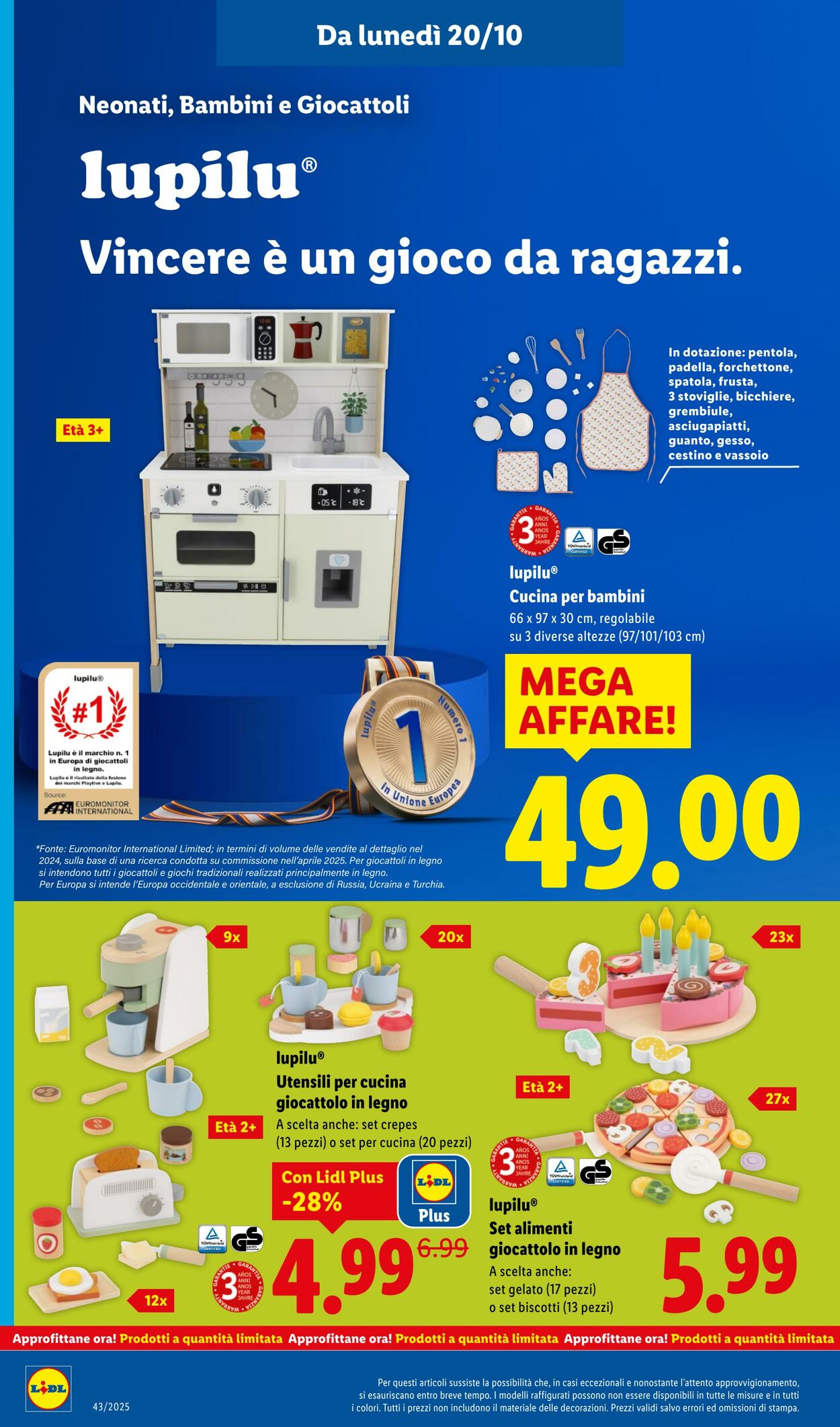 Volantino Lidl 20.10.2025 - 26.10.2025