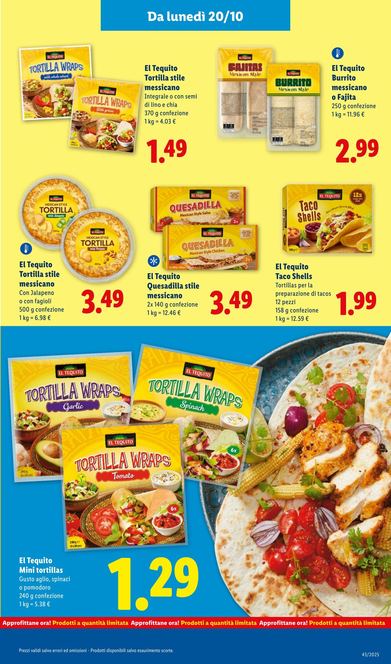 Volantino Lidl 20.10.2025 - 26.10.2025
