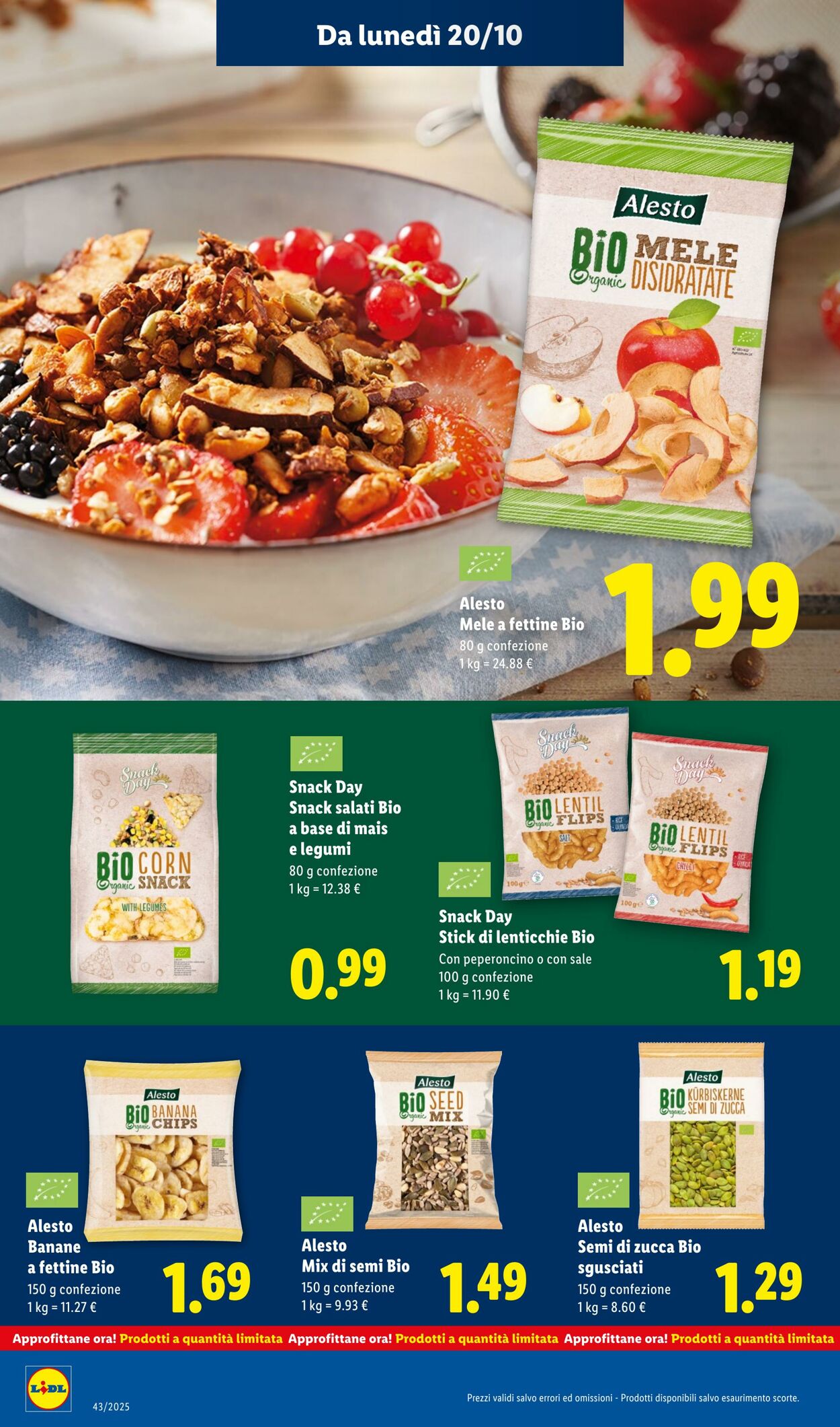 Volantino Lidl 20.10.2025 - 26.10.2025