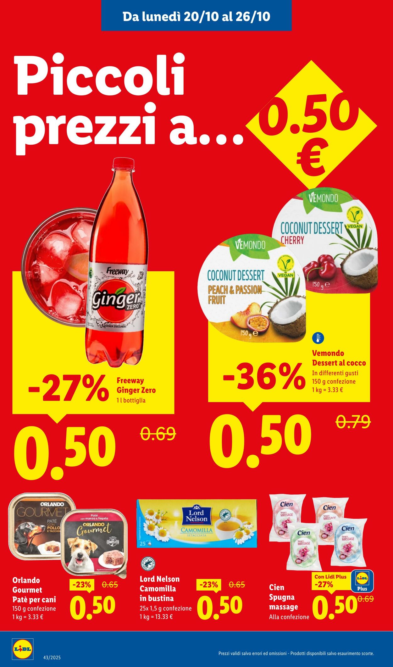 Volantino Lidl 20.10.2025 - 26.10.2025