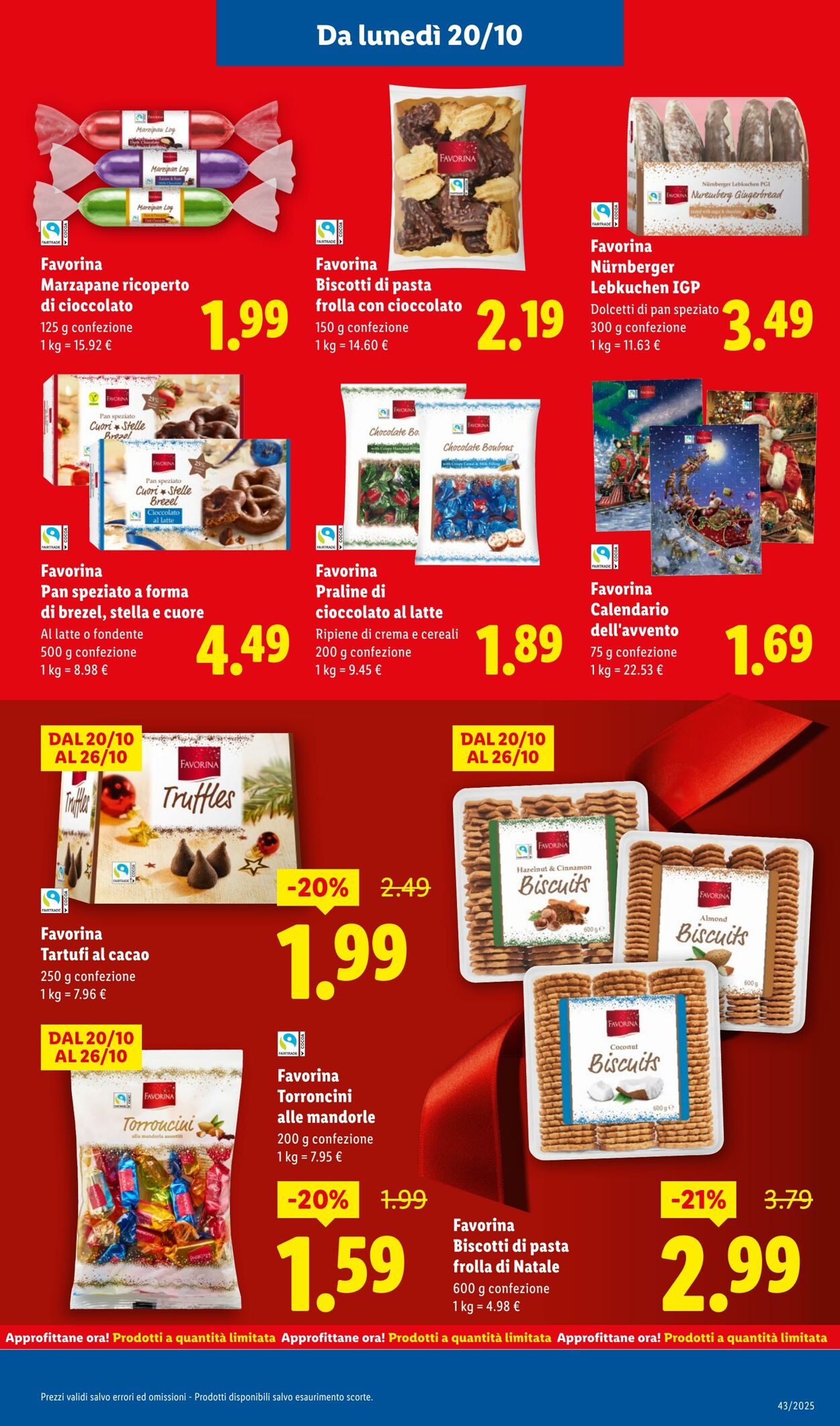 Volantino Lidl 20.10.2025 - 26.10.2025