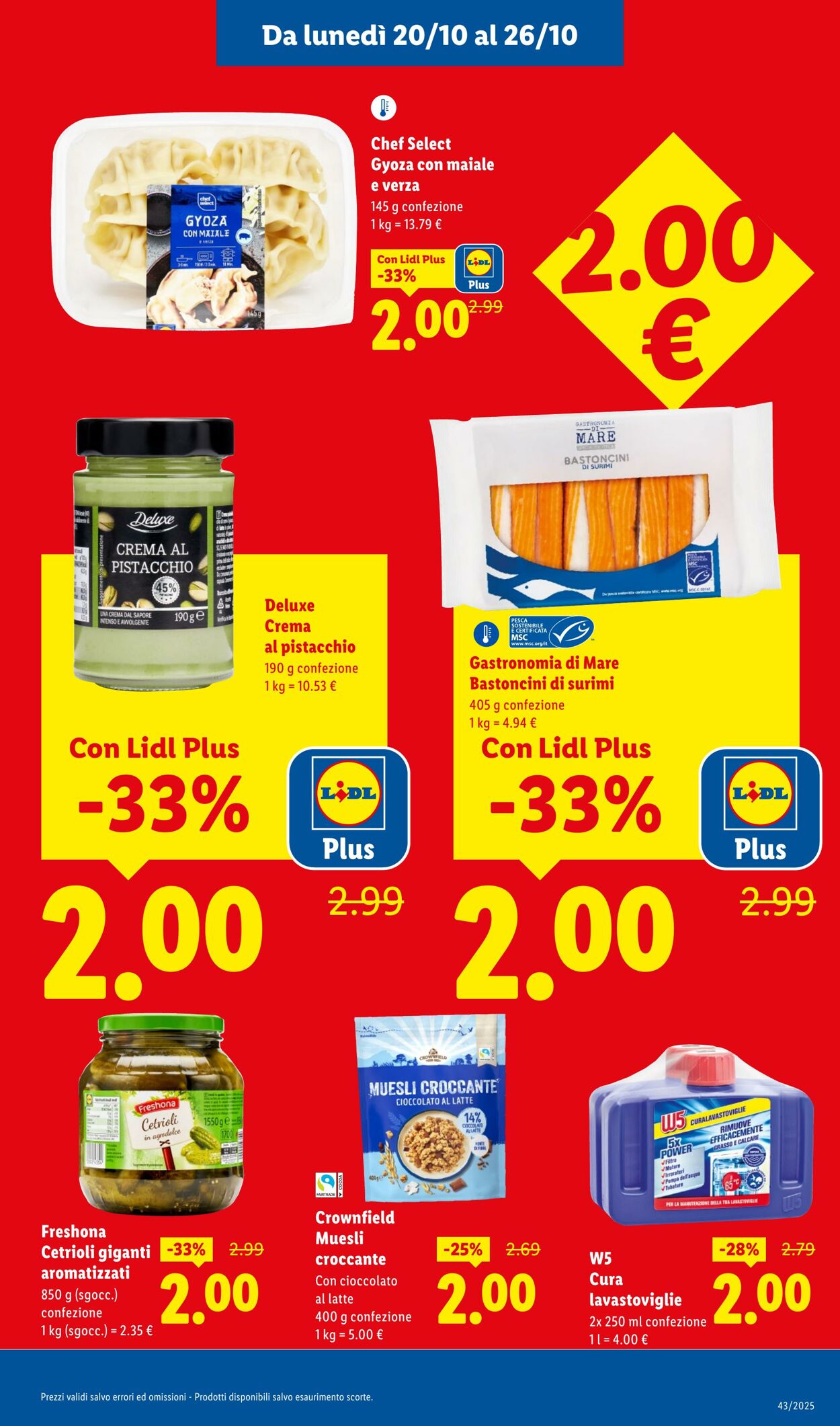 Volantino Lidl 20.10.2025 - 26.10.2025