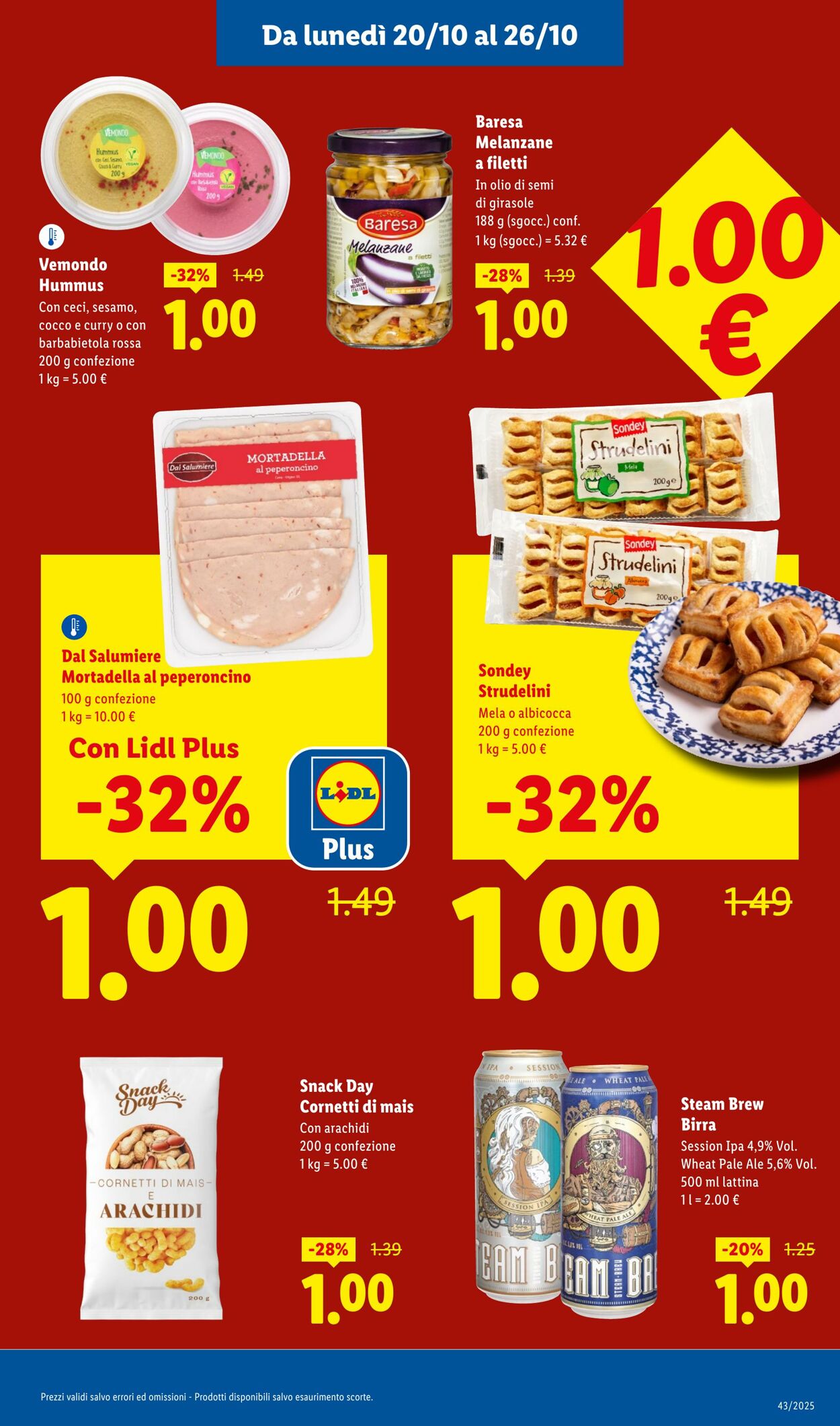 Volantino Lidl 20.10.2025 - 26.10.2025