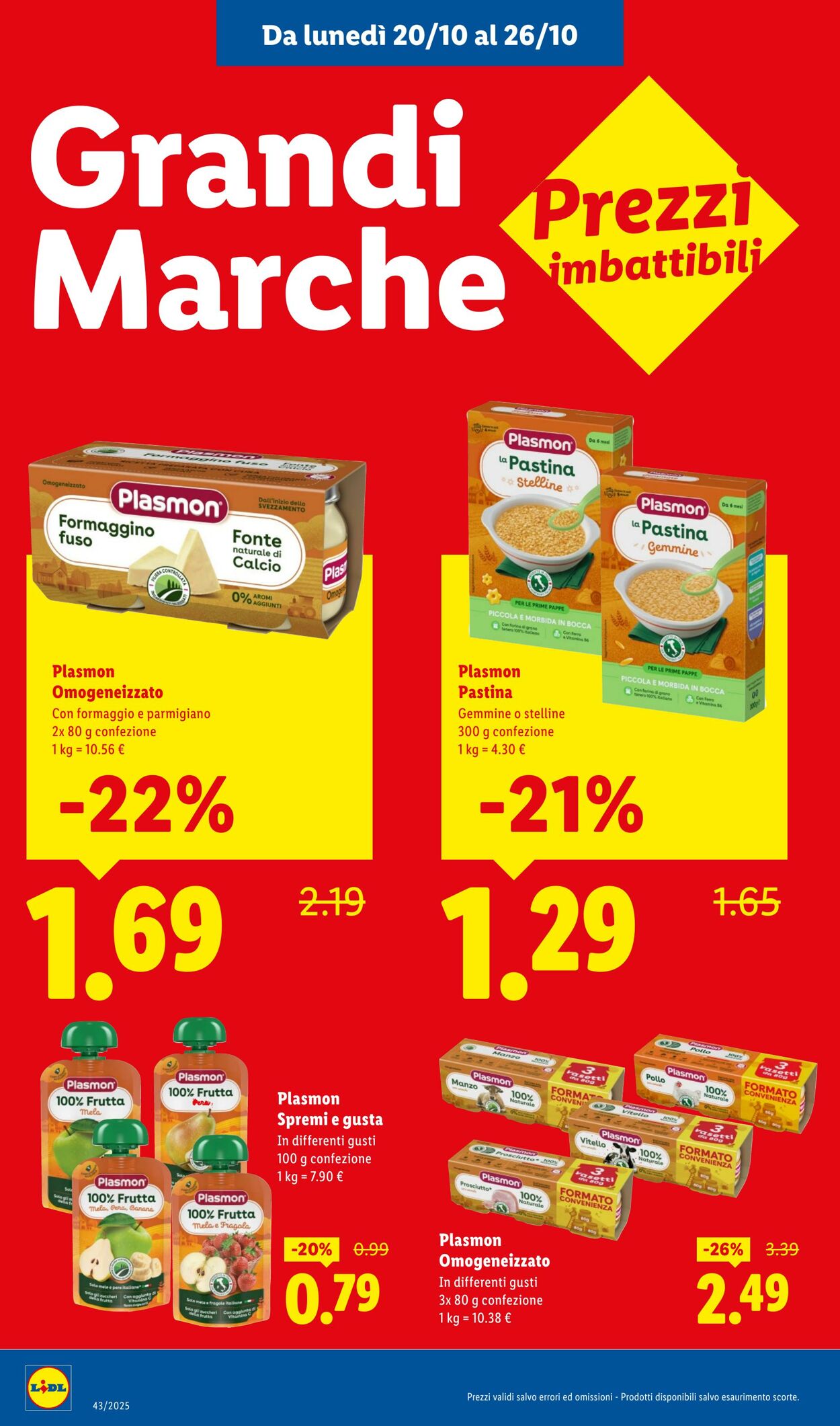 Volantino Lidl 20.10.2025 - 26.10.2025