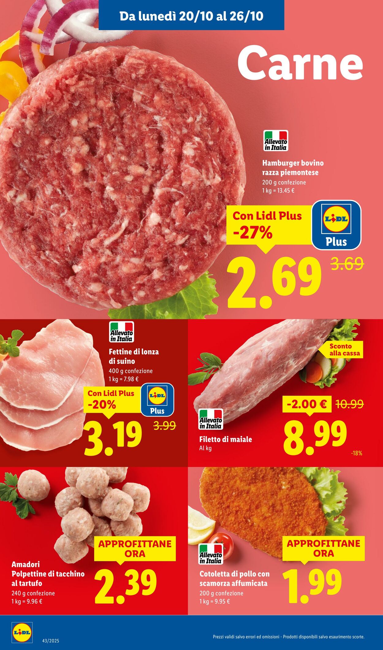 Volantino Lidl 20.10.2025 - 26.10.2025