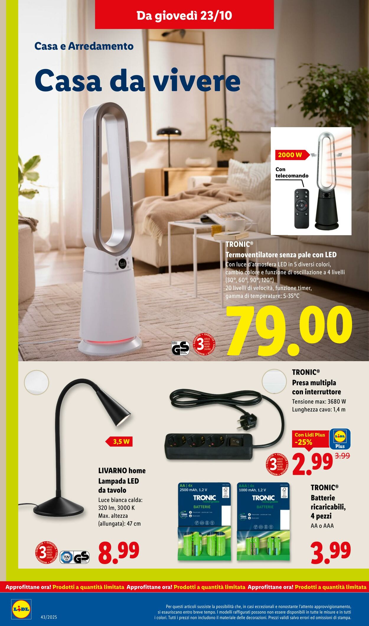 Volantino Lidl 20.10.2025 - 26.10.2025