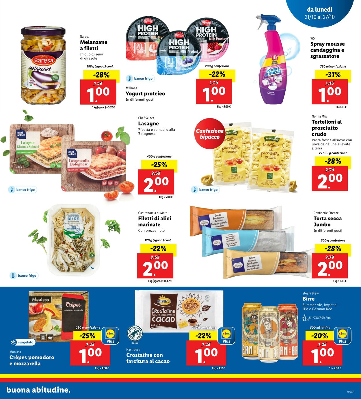 Volantino Lidl 21.10.2024 - 27.10.2024