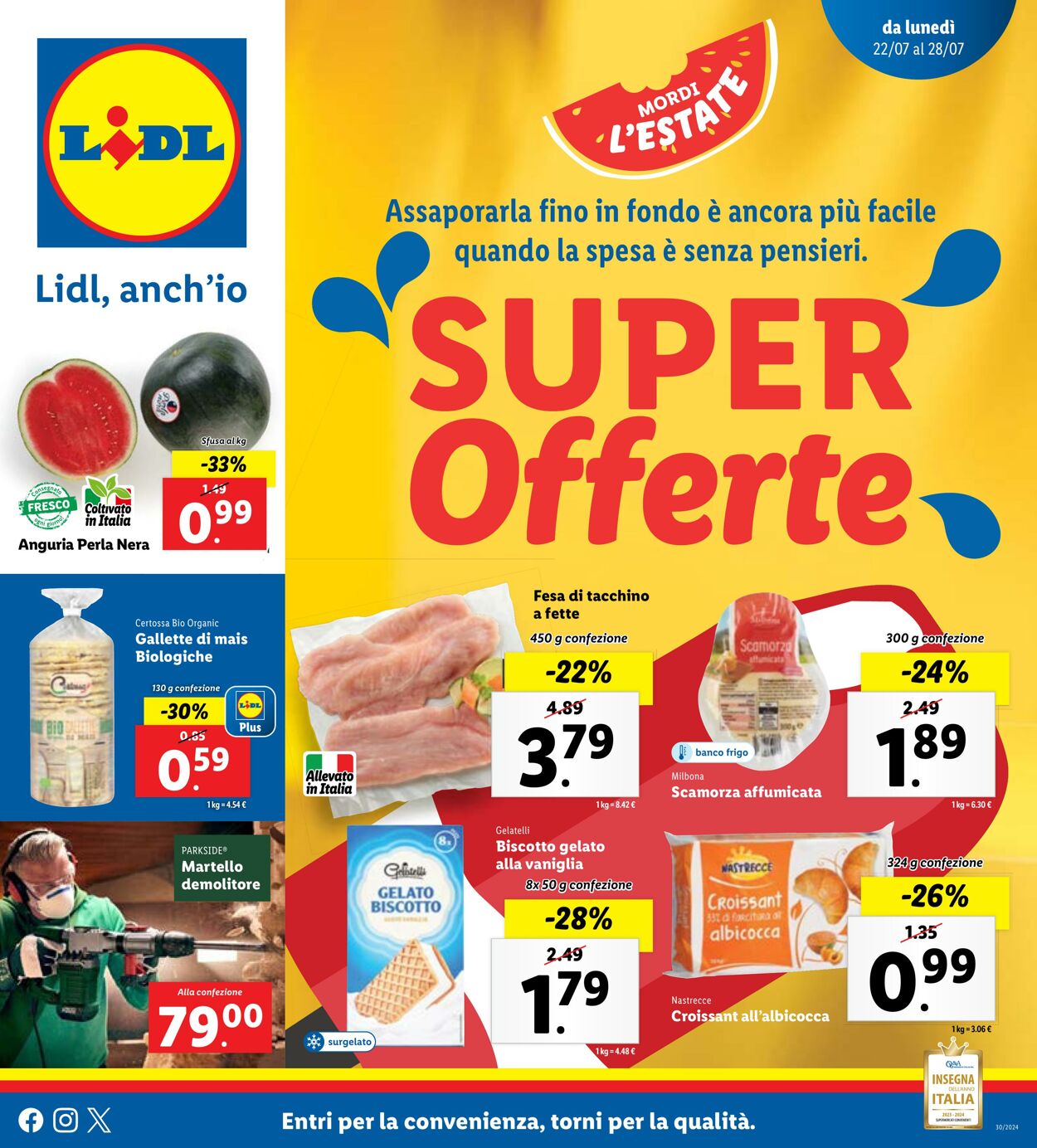 Lidl Volantino Promozionale - Valido da 22.07 a 28.07 - Pagina N. 1 ...