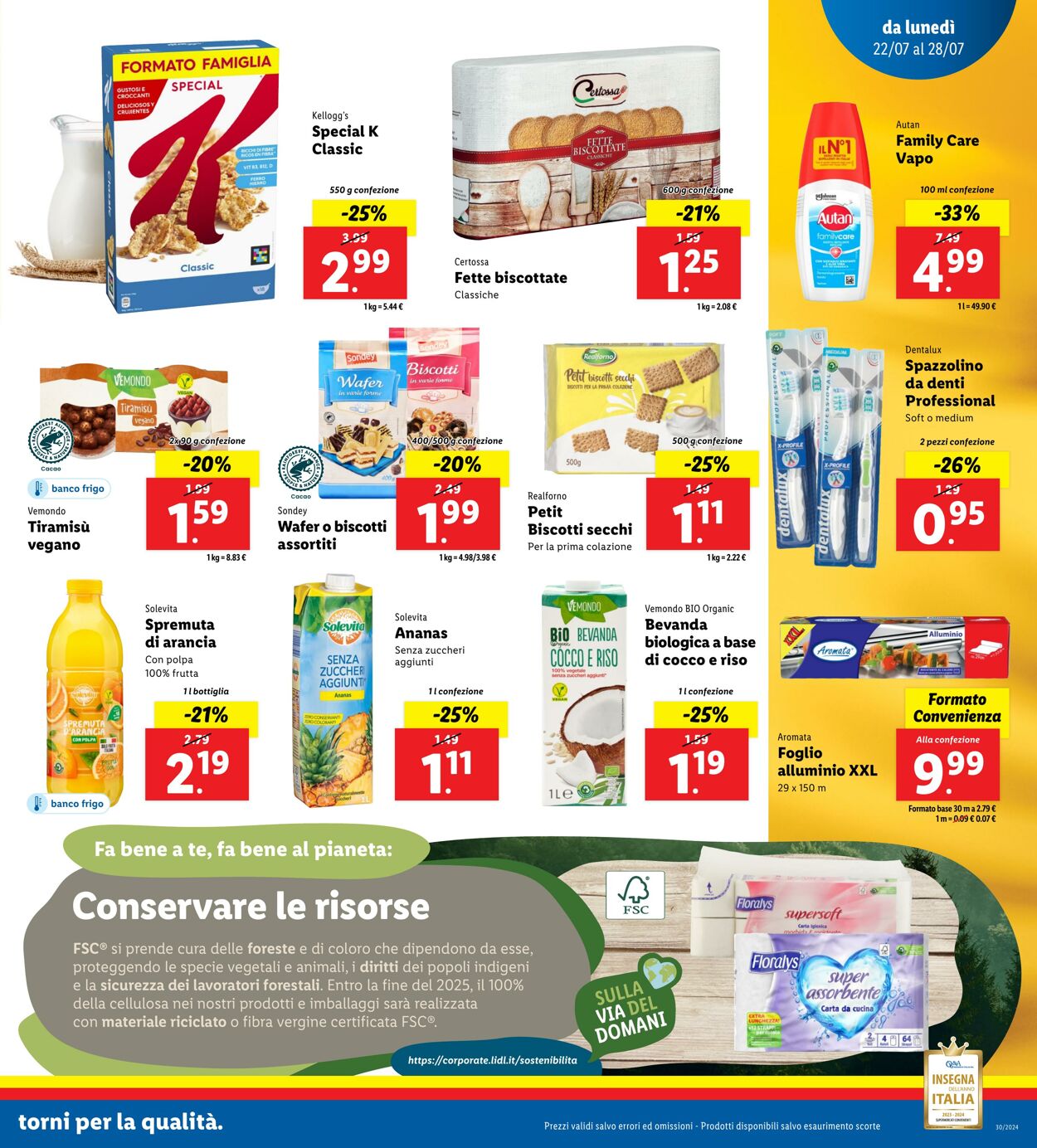 Volantino Lidl 22.07.2024 - 28.07.2024