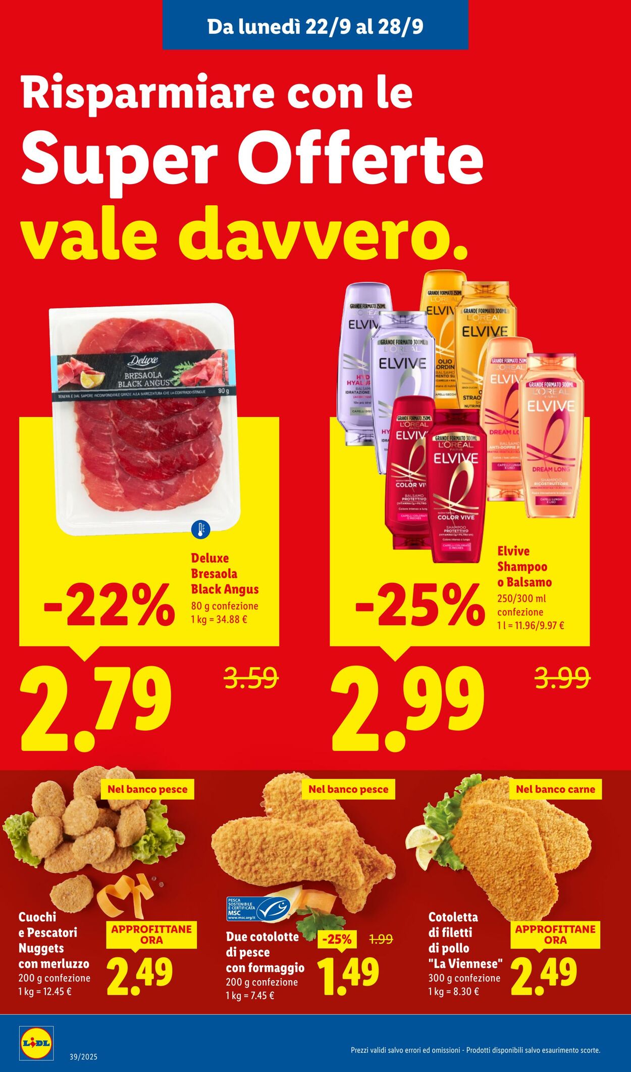 Volantino Lidl 22.09.2025 - 28.09.2025