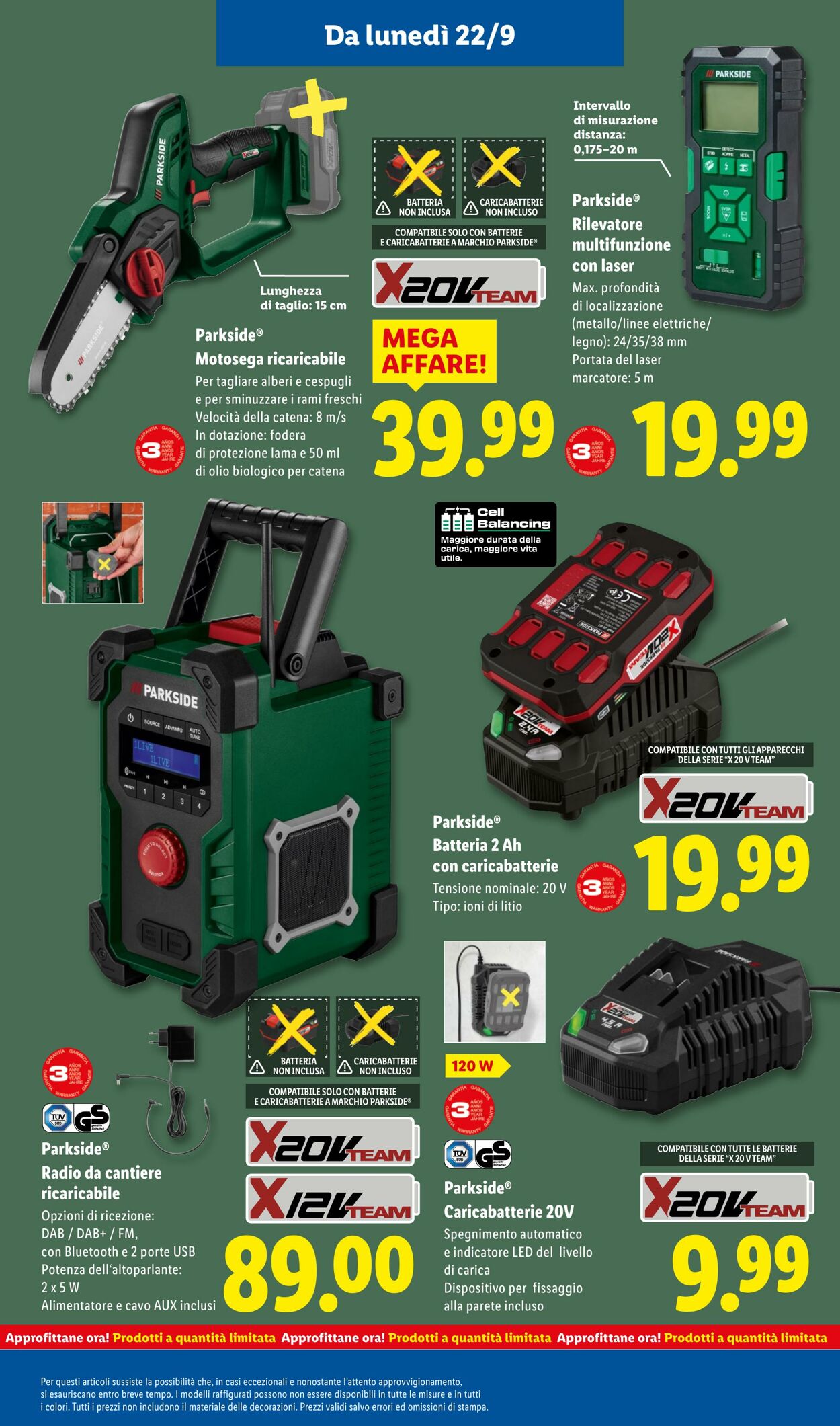 Volantino Lidl 22.09.2025 - 28.09.2025