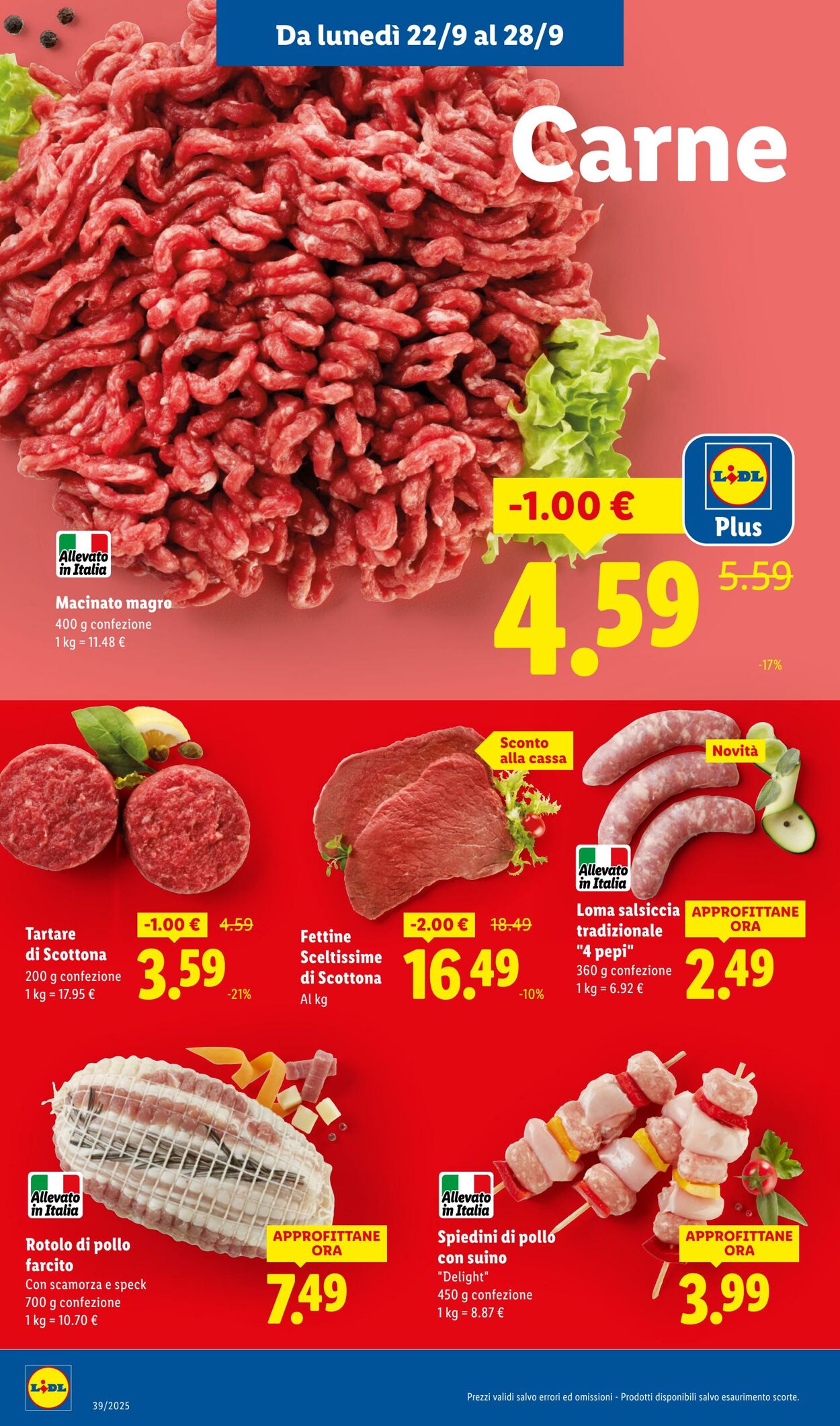 Volantino Lidl 22.09.2025 - 28.09.2025