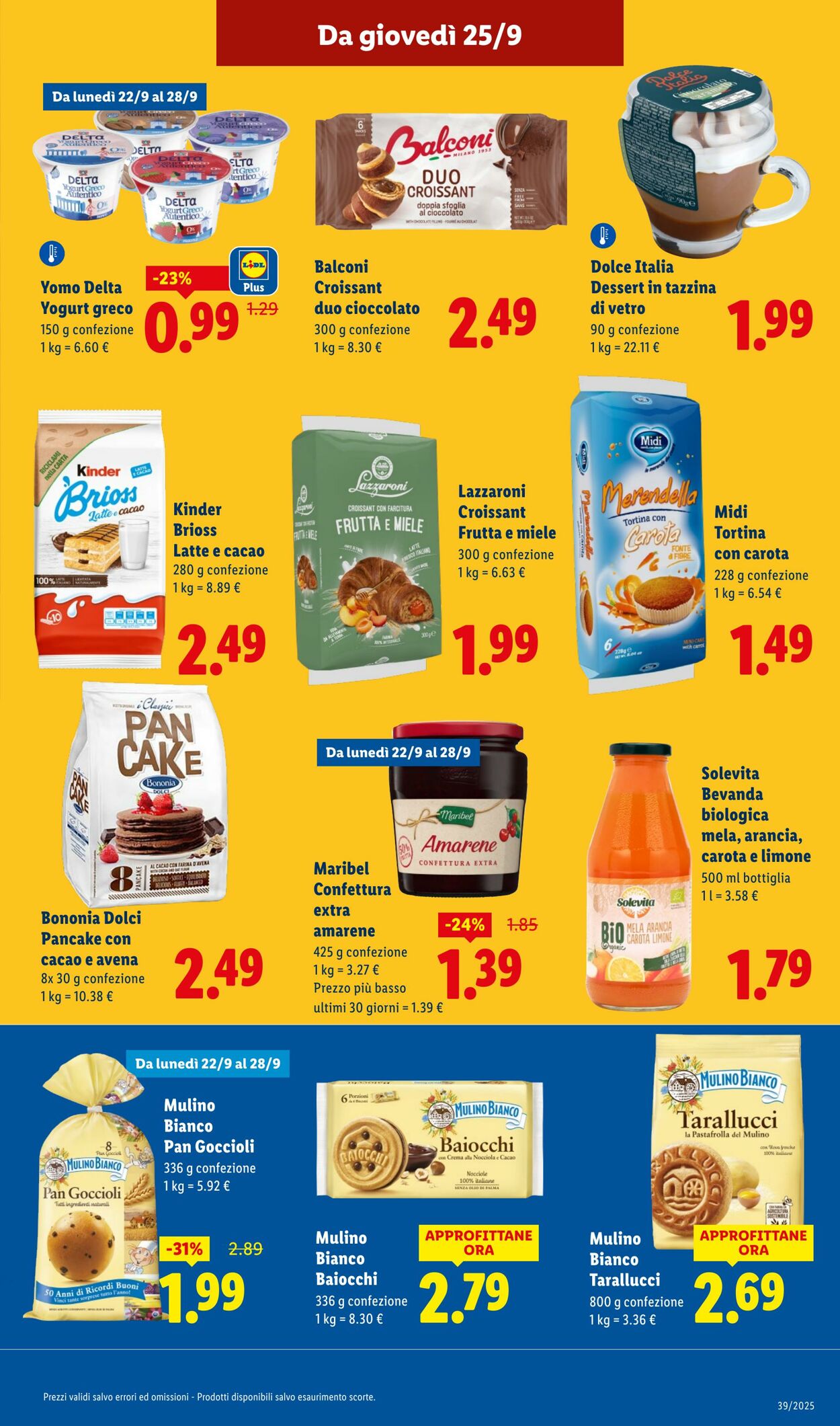Volantino Lidl 22.09.2025 - 28.09.2025