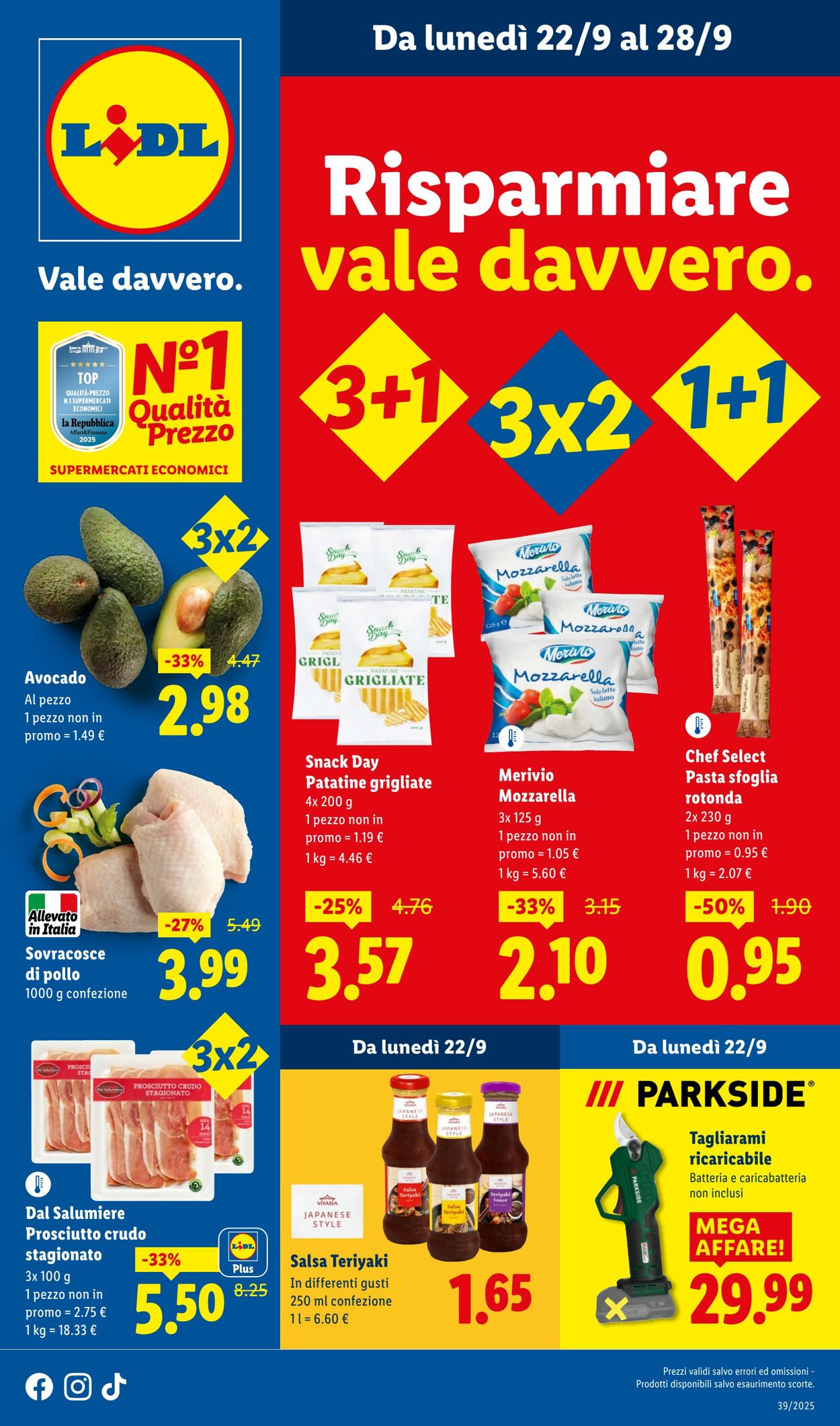 Volantino Lidl 22.09.2025 - 28.09.2025