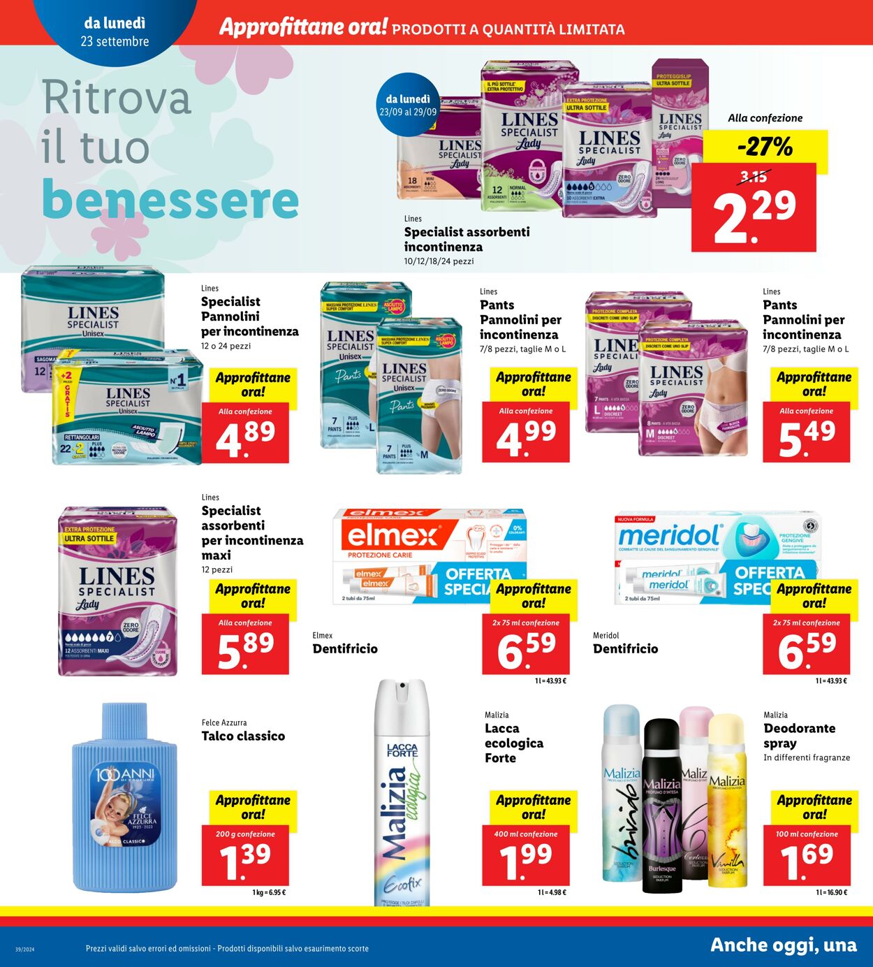 Volantino Lidl 23.09.2024 - 29.09.2024