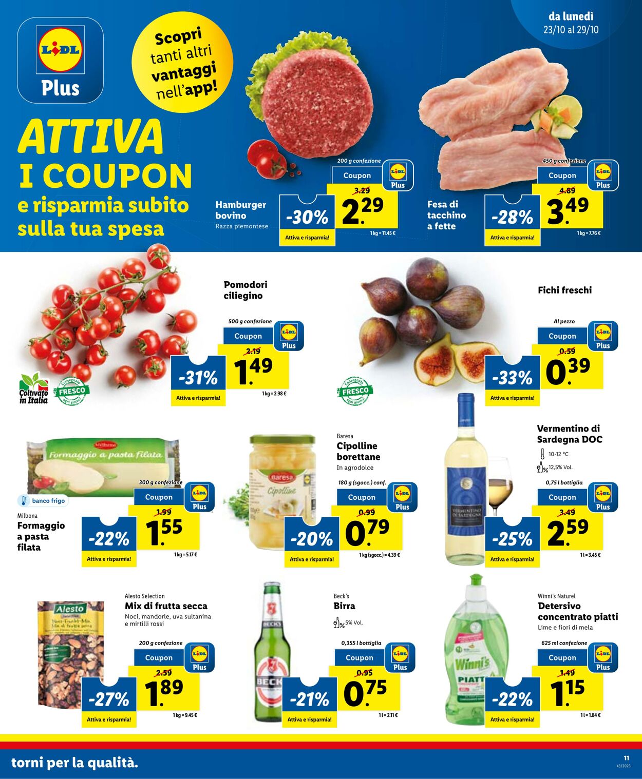 Volantino Lidl 23.10.2023 - 29.10.2023