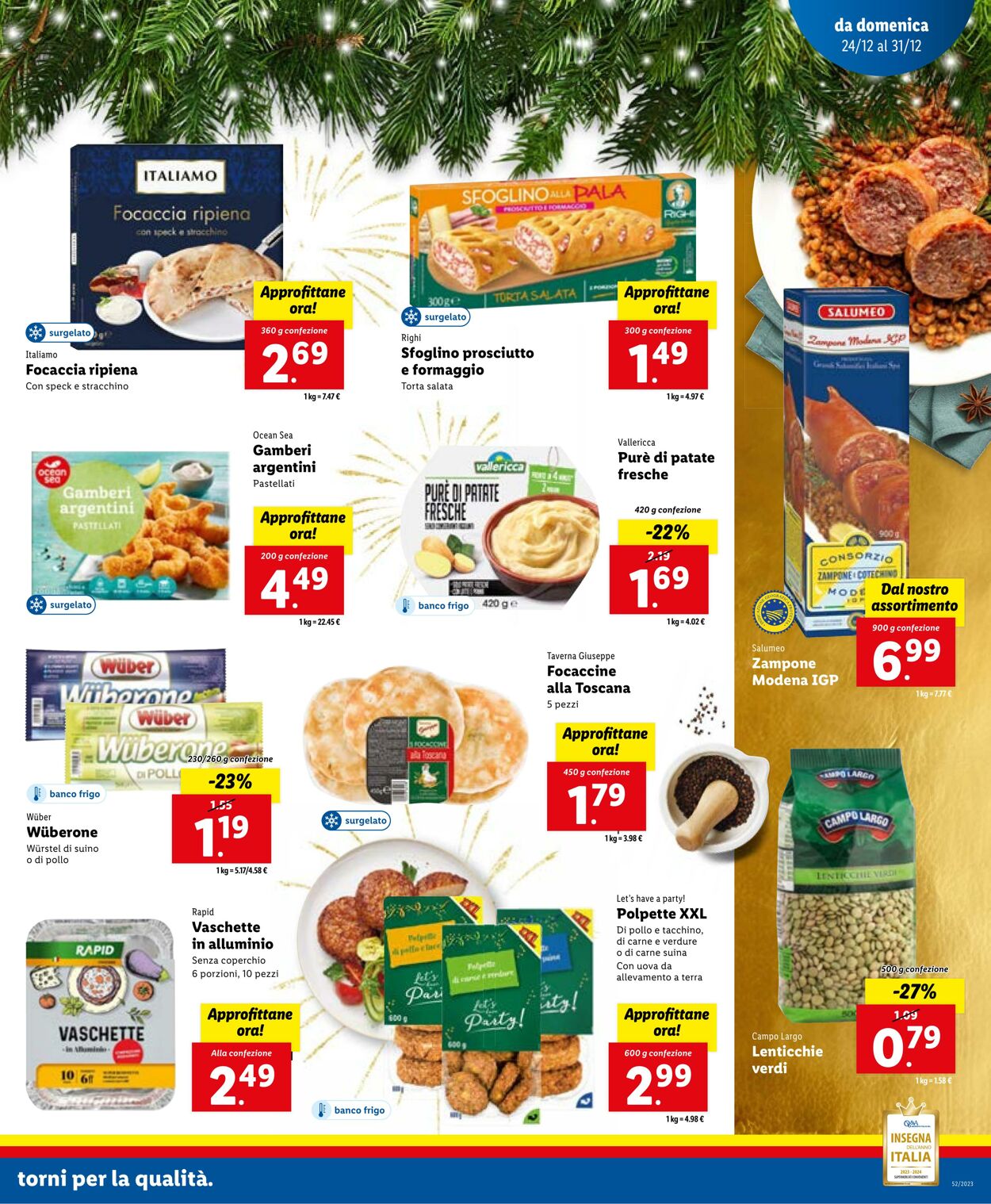 Volantino Lidl 24.12.2023 - 31.12.2023