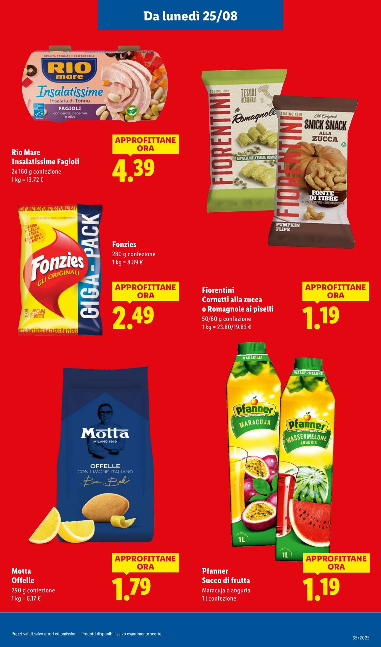 Volantino Lidl 25.08.2025 - 31.08.2025