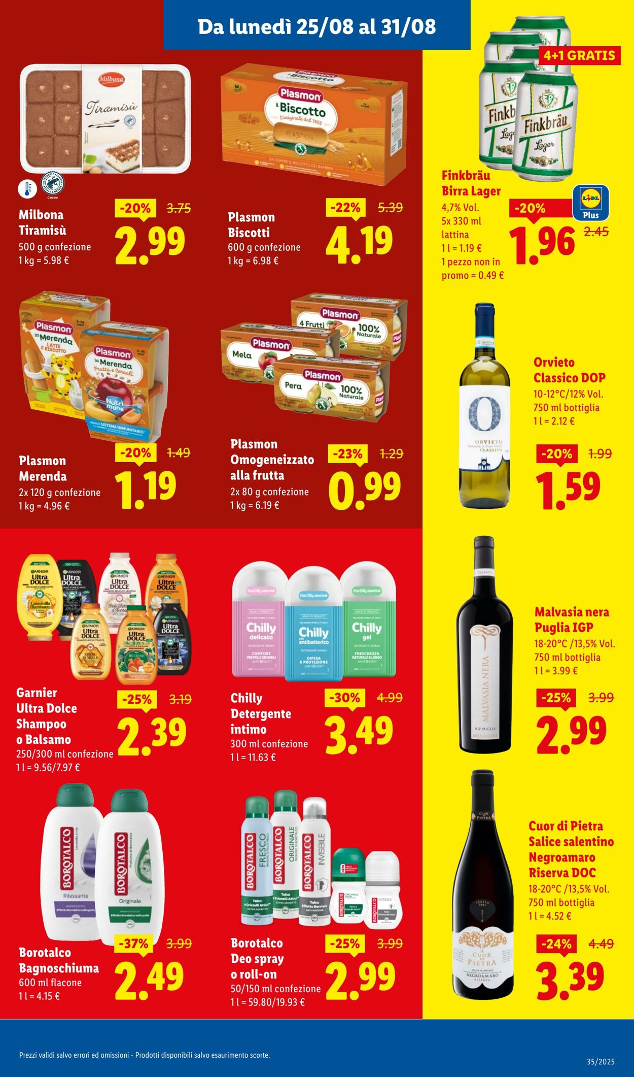 Volantino Lidl 25.08.2025 - 31.08.2025