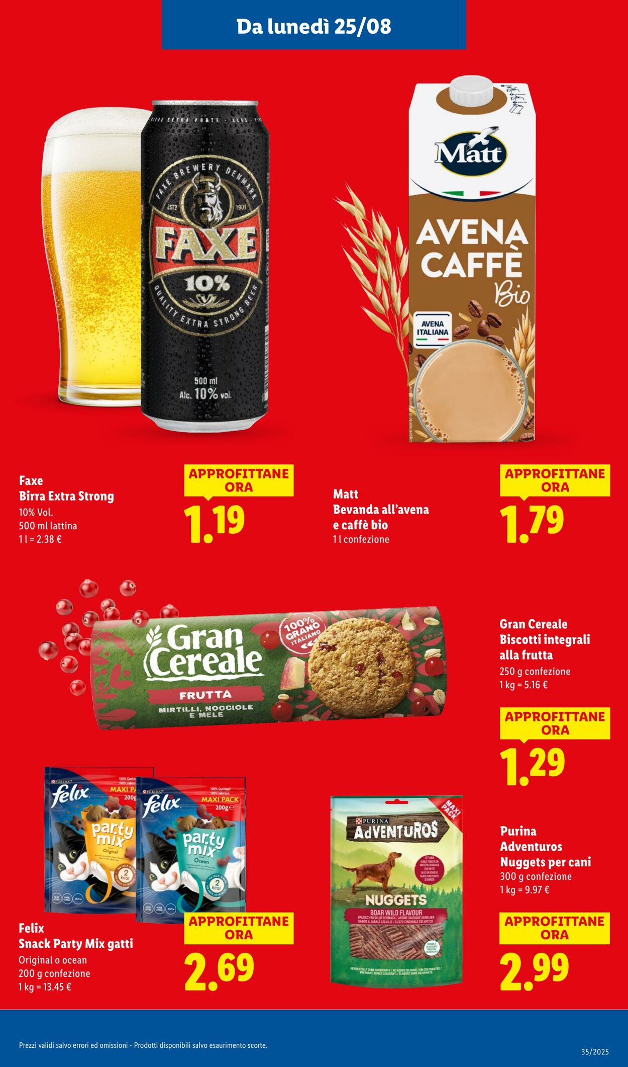 Volantino Lidl 25.08.2025 - 31.08.2025