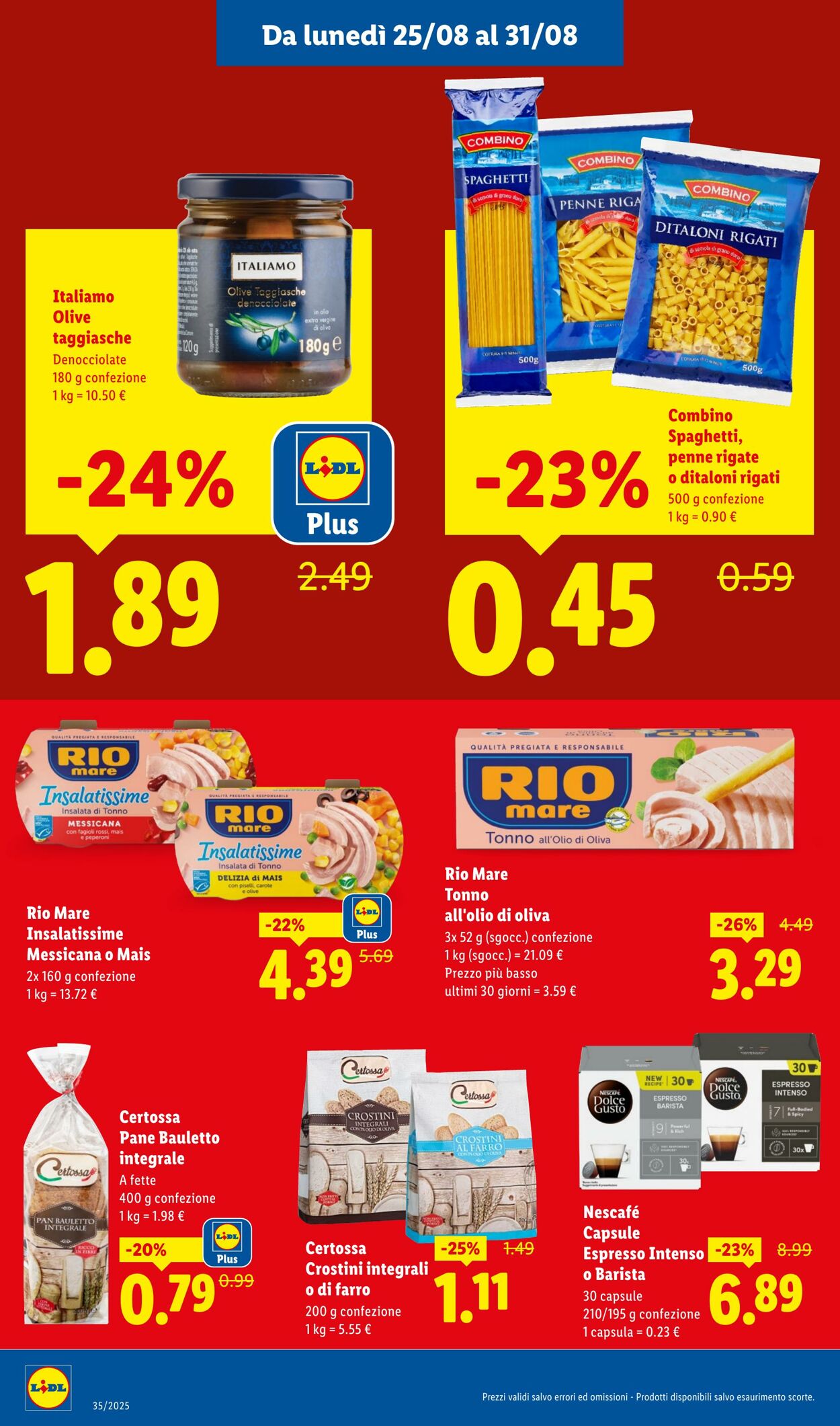 Volantino Lidl 25.08.2025 - 31.08.2025