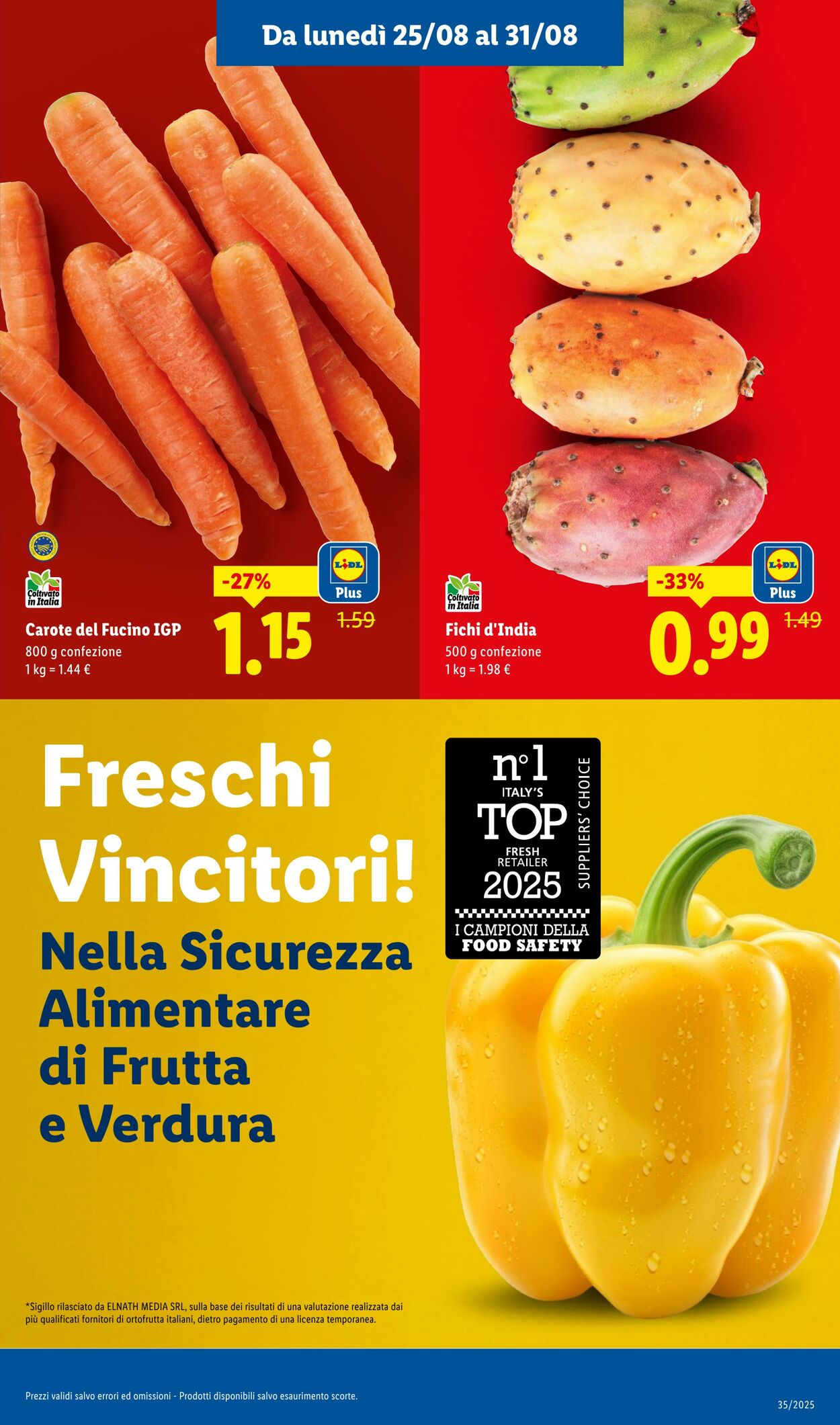Volantino Lidl 25.08.2025 - 31.08.2025