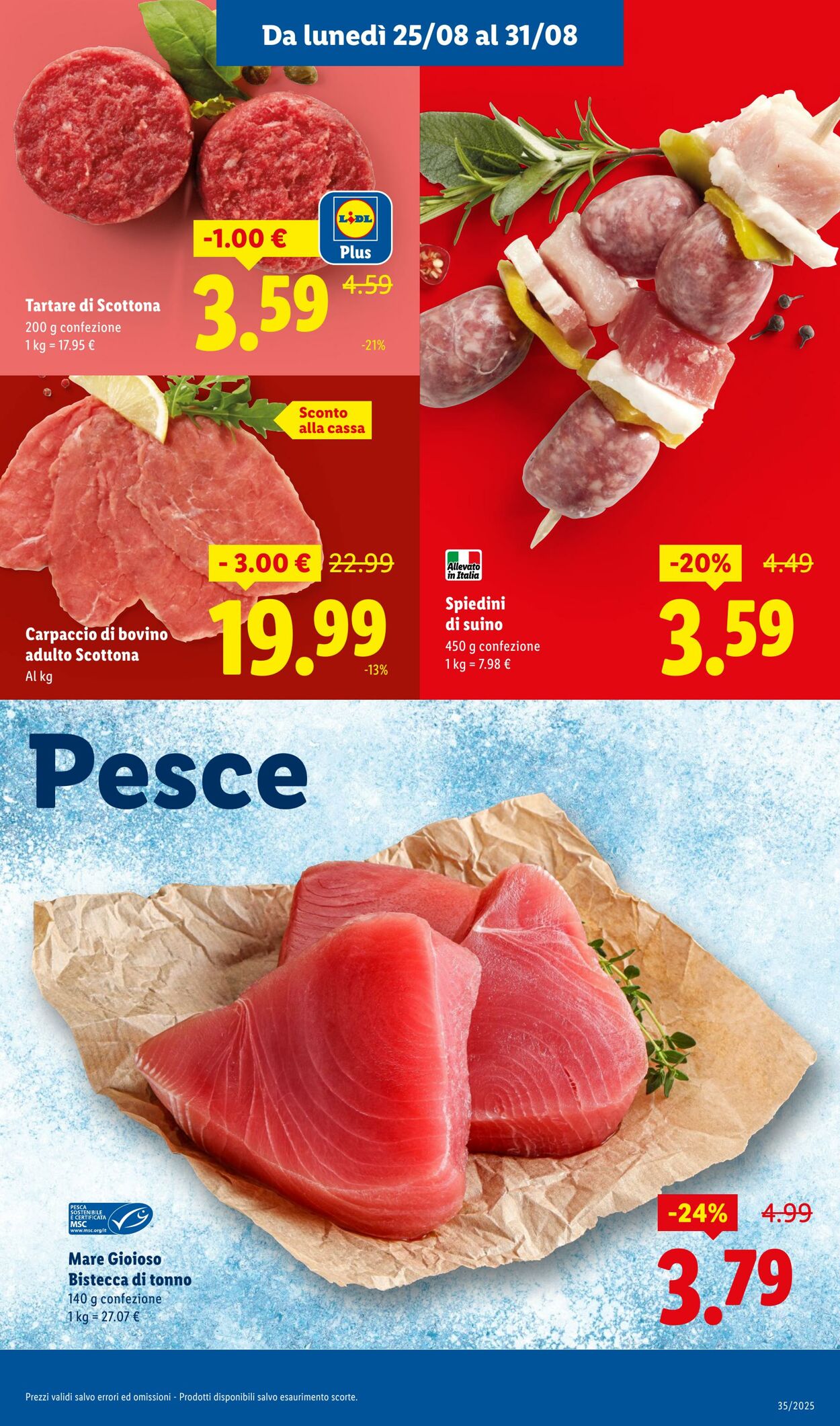 Volantino Lidl 25.08.2025 - 31.08.2025