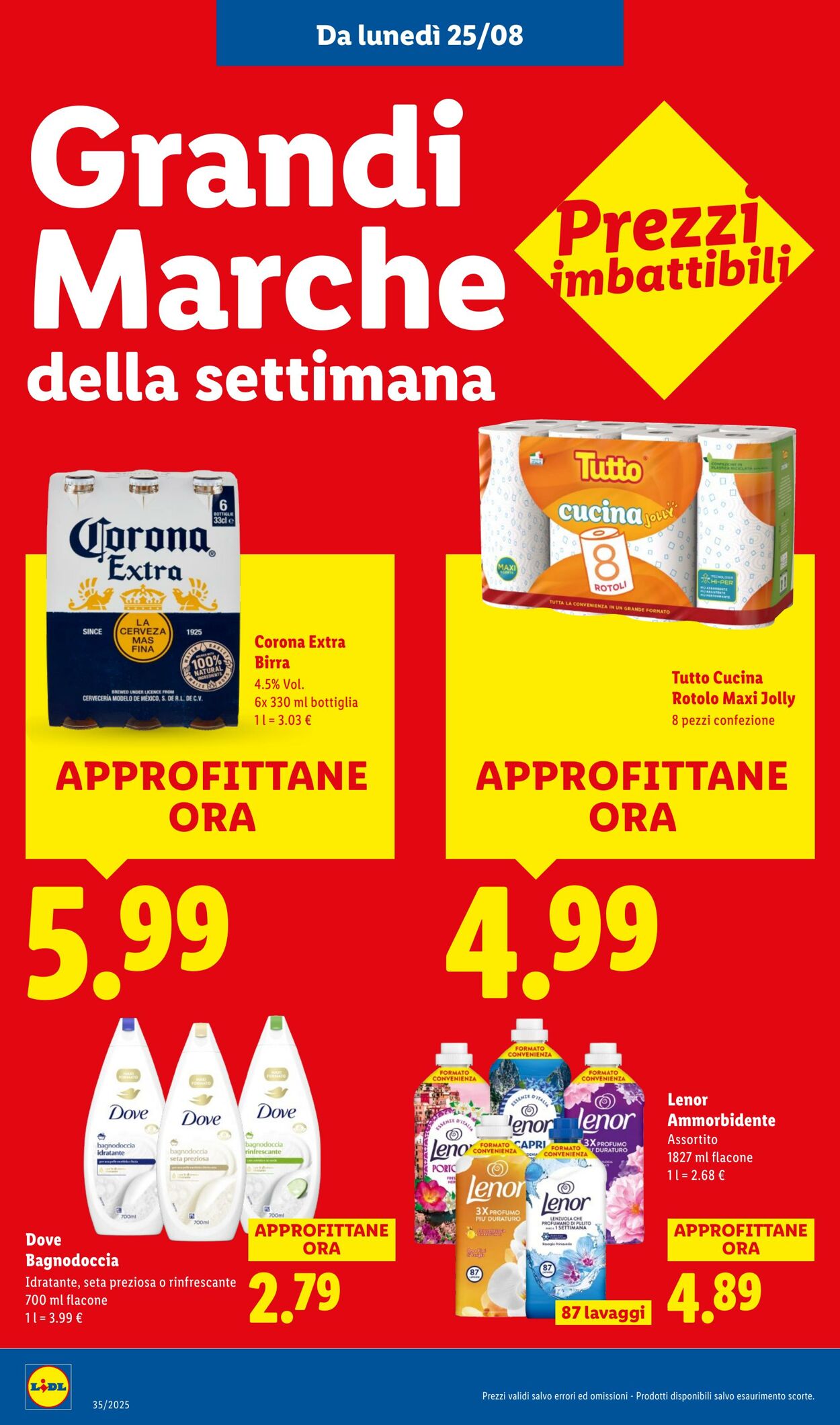 Volantino Lidl 25.08.2025 - 31.08.2025
