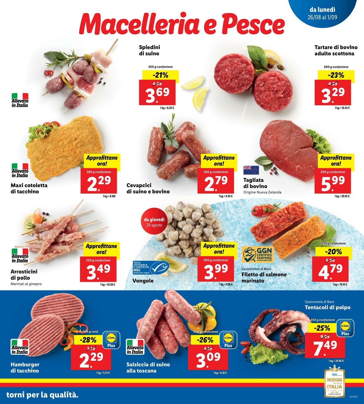 Volantino Lidl 26.08.2024 - 01.09.2024