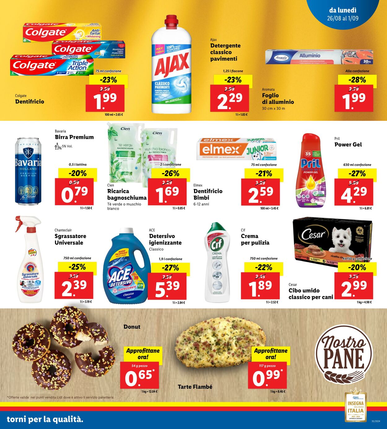 Volantino Lidl 26.08.2024 - 01.09.2024