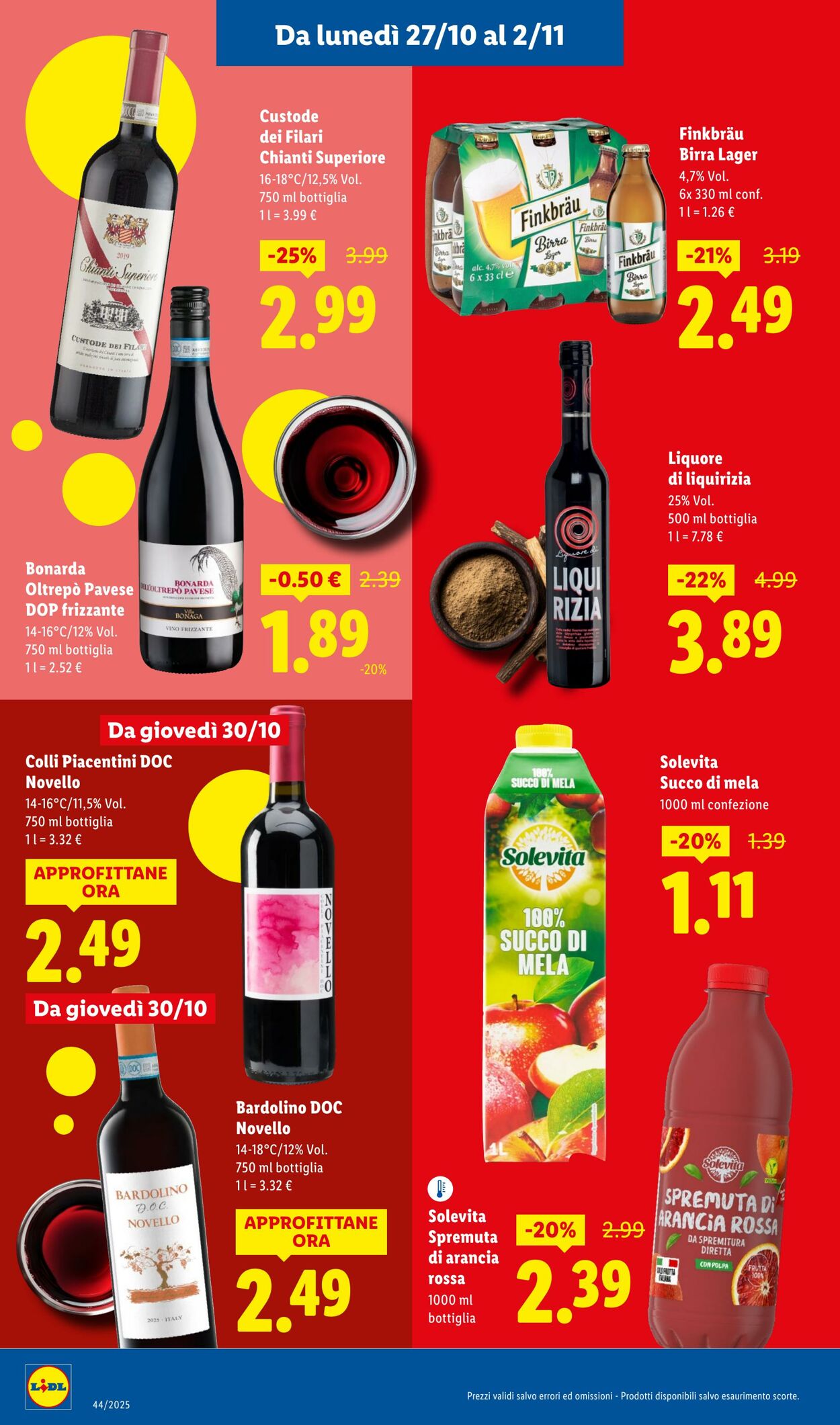 Volantino Lidl 27.10.2025 - 02.11.2025