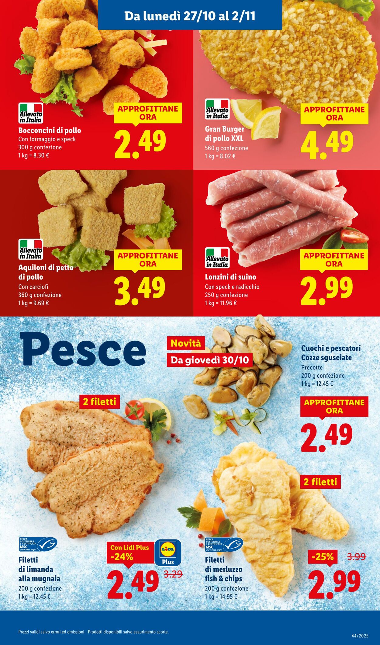 Volantino Lidl 27.10.2025 - 02.11.2025