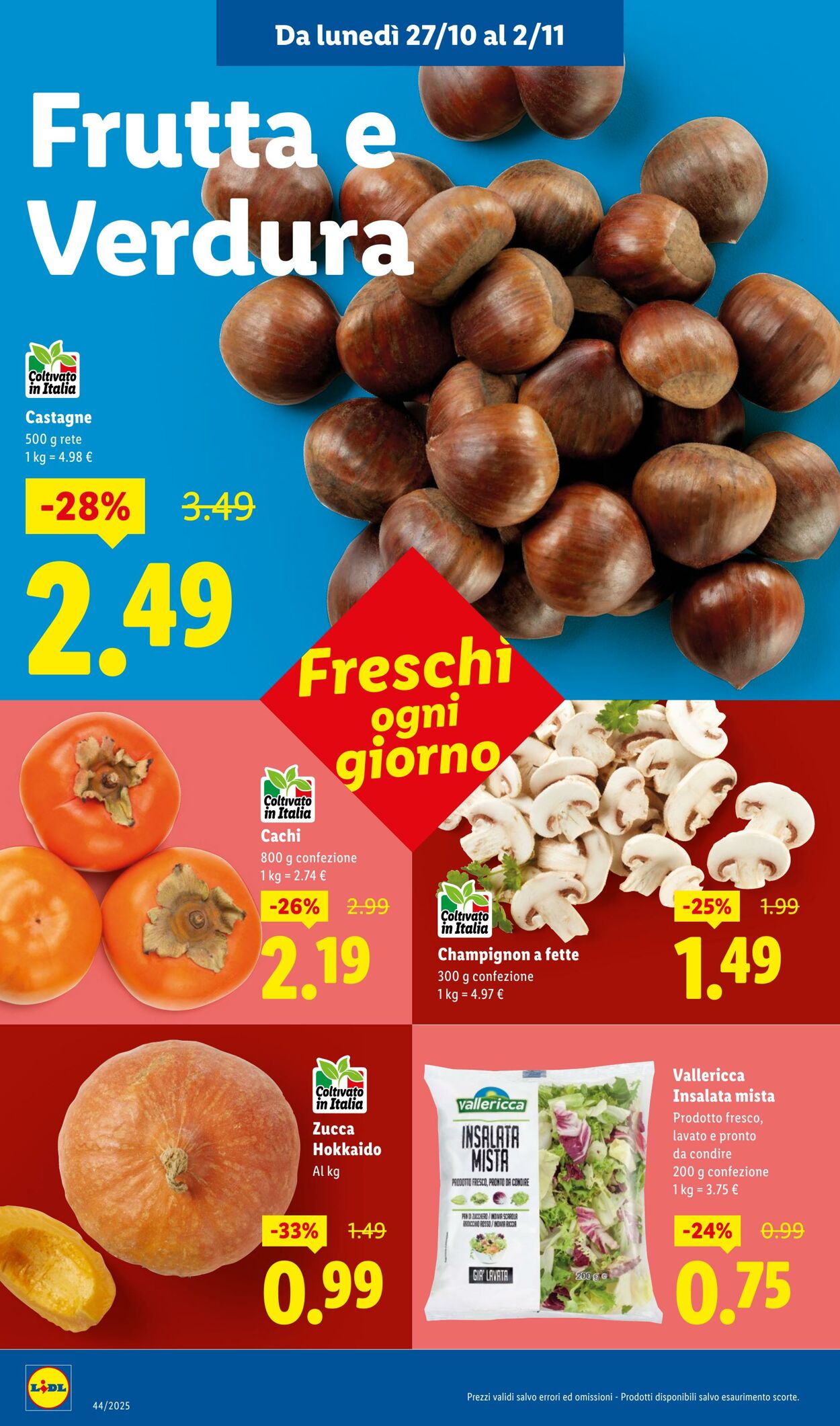 Volantino Lidl 27.10.2025 - 02.11.2025
