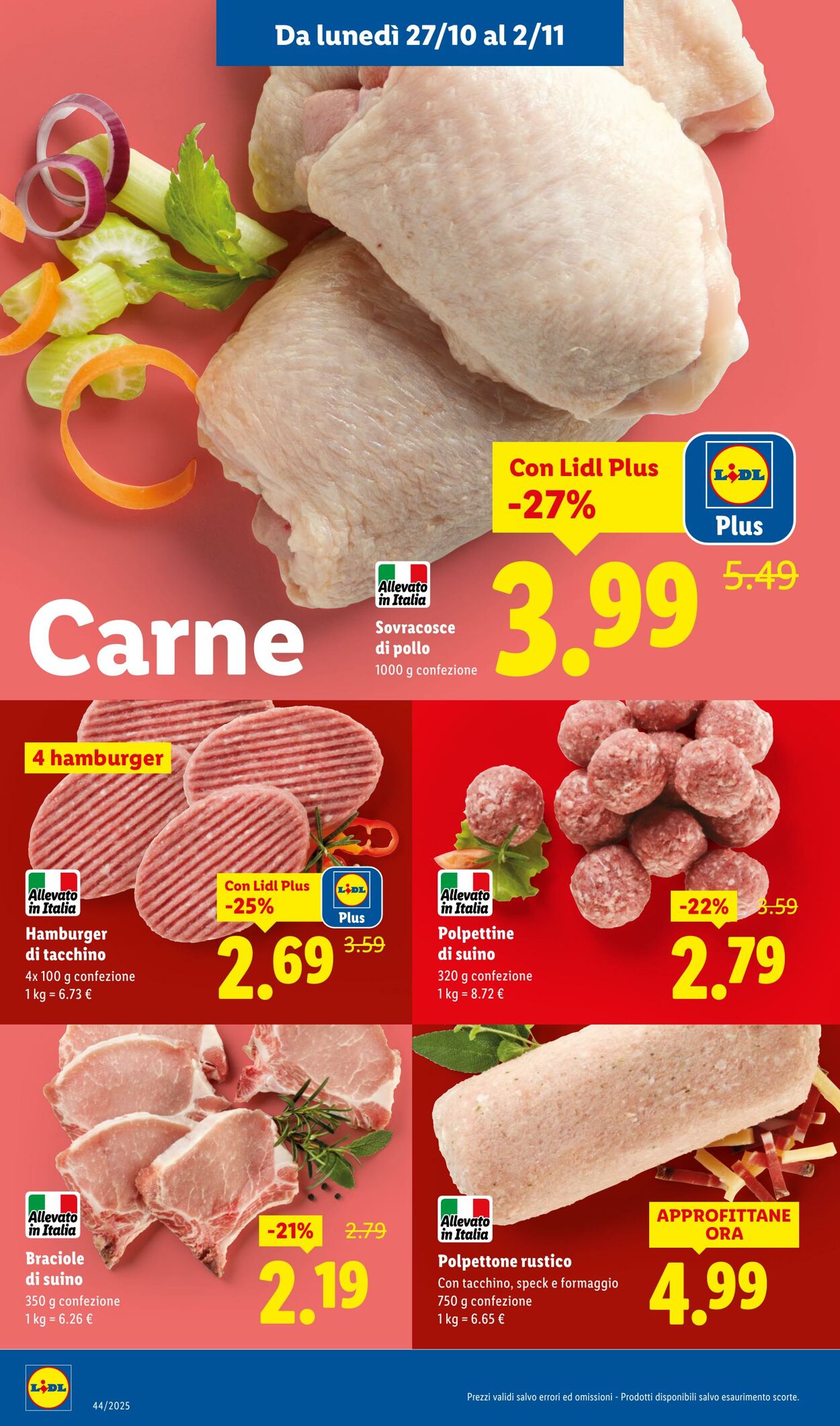 Volantino Lidl 27.10.2025 - 02.11.2025