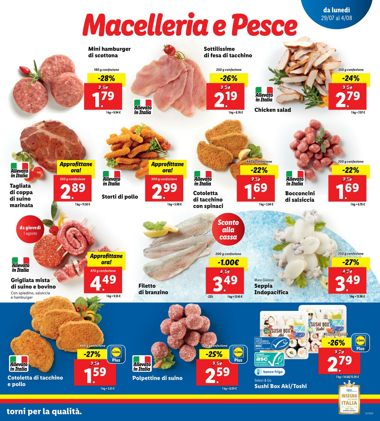 Volantino Lidl 29.07.2024 - 04.08.2024