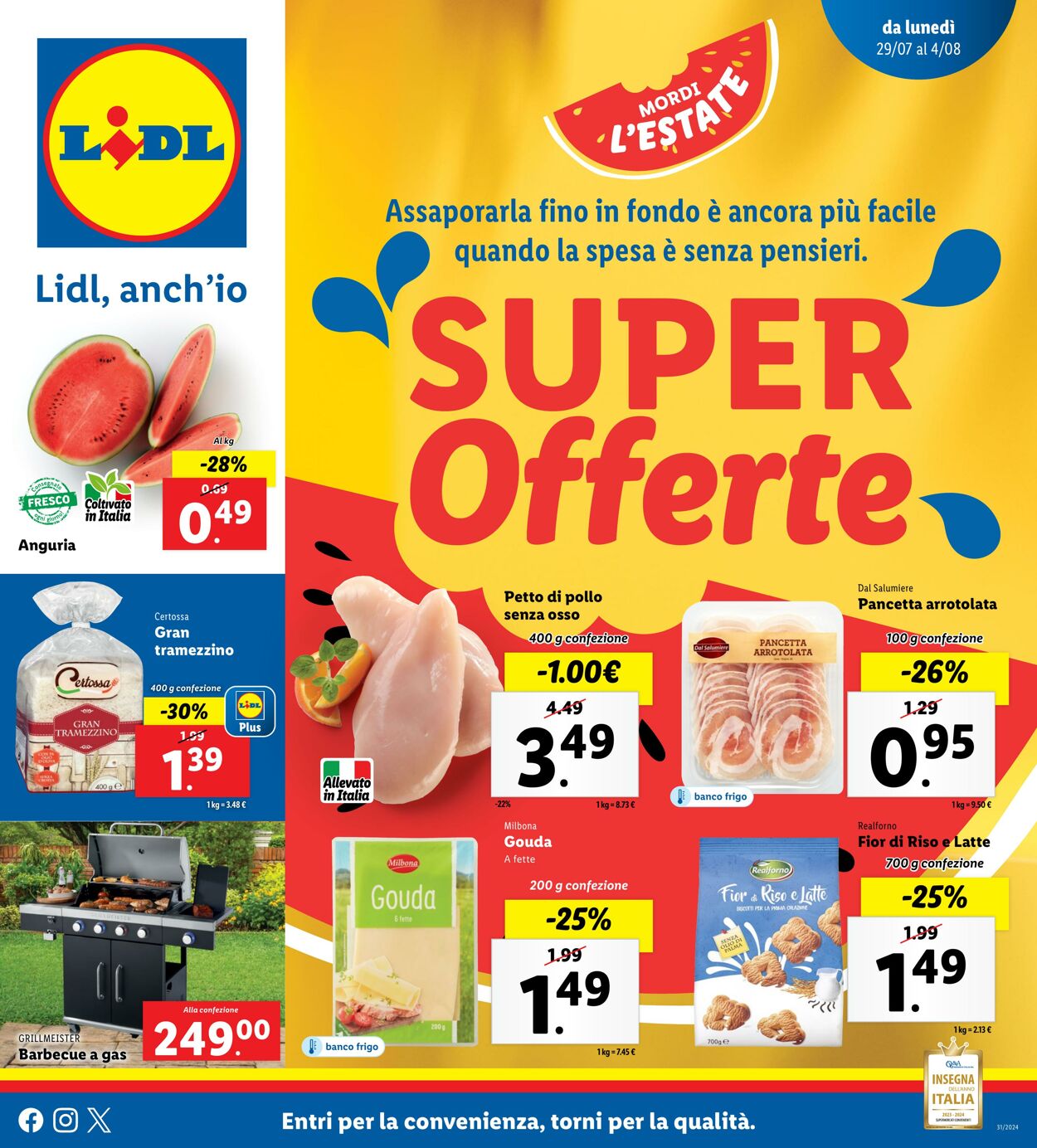 Volantino Lidl 29.07.2024 - 04.08.2024