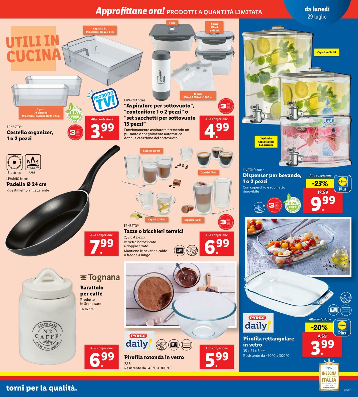 Volantino Lidl 29.07.2024 - 04.08.2024