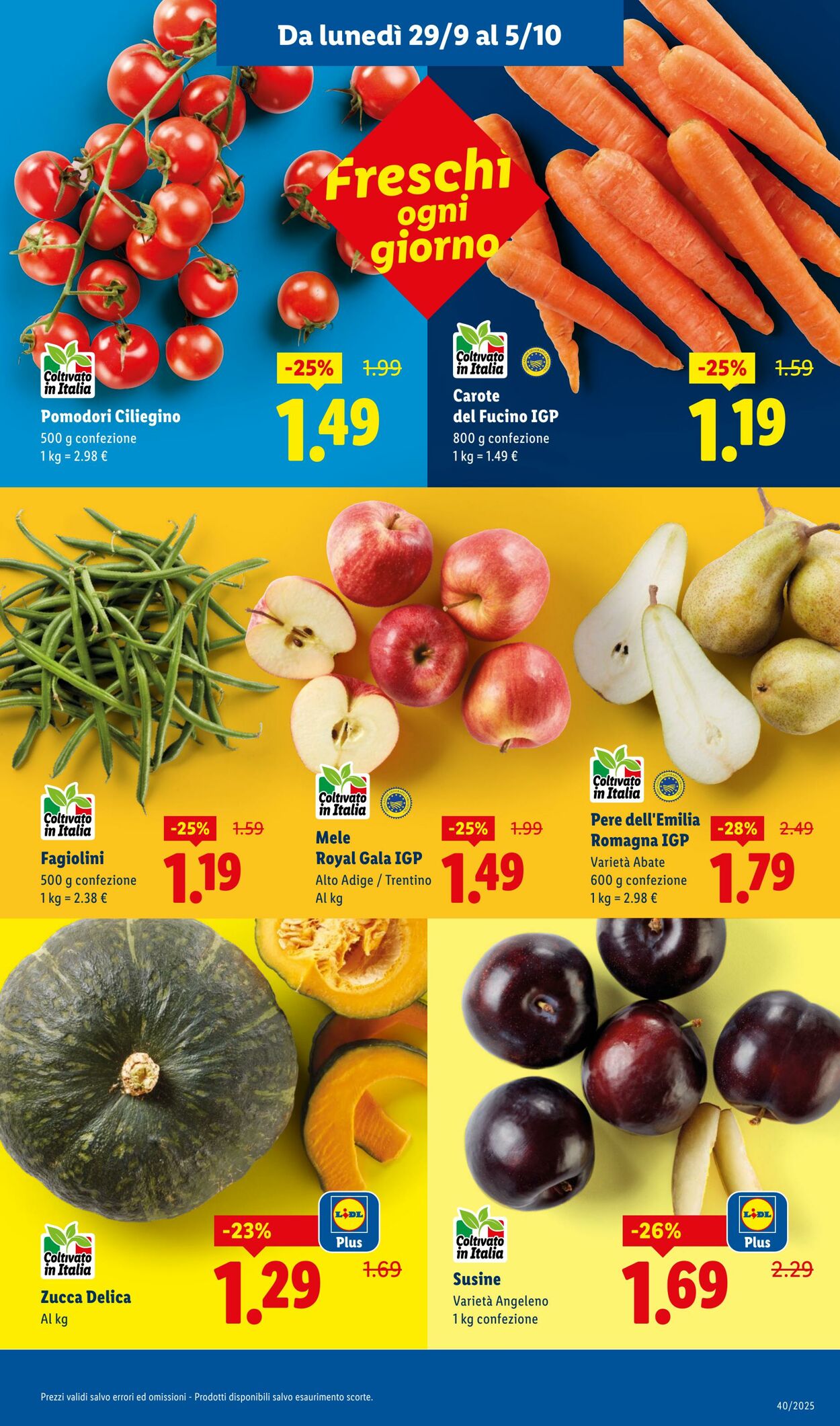 Volantino Lidl 29.09.2025 - 05.10.2025