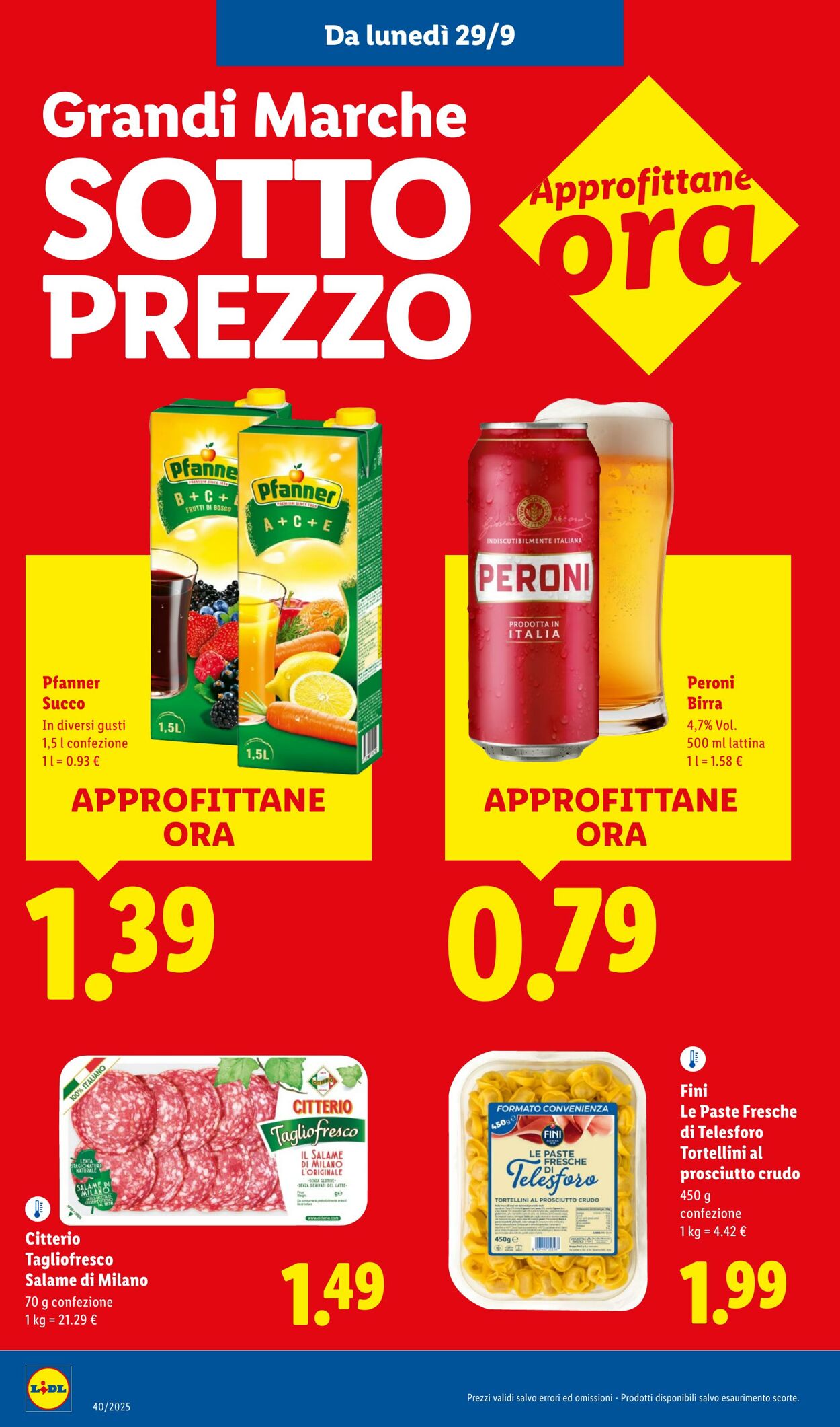 Volantino Lidl 29.09.2025 - 05.10.2025