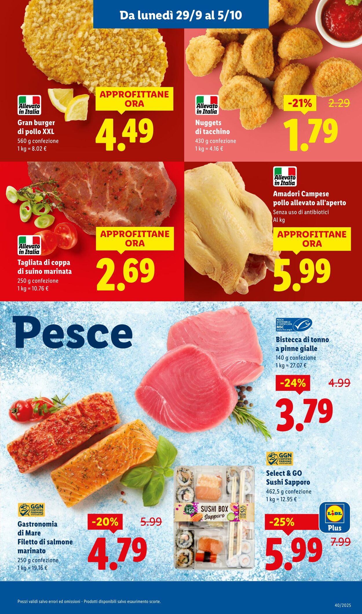 Volantino Lidl 29.09.2025 - 05.10.2025